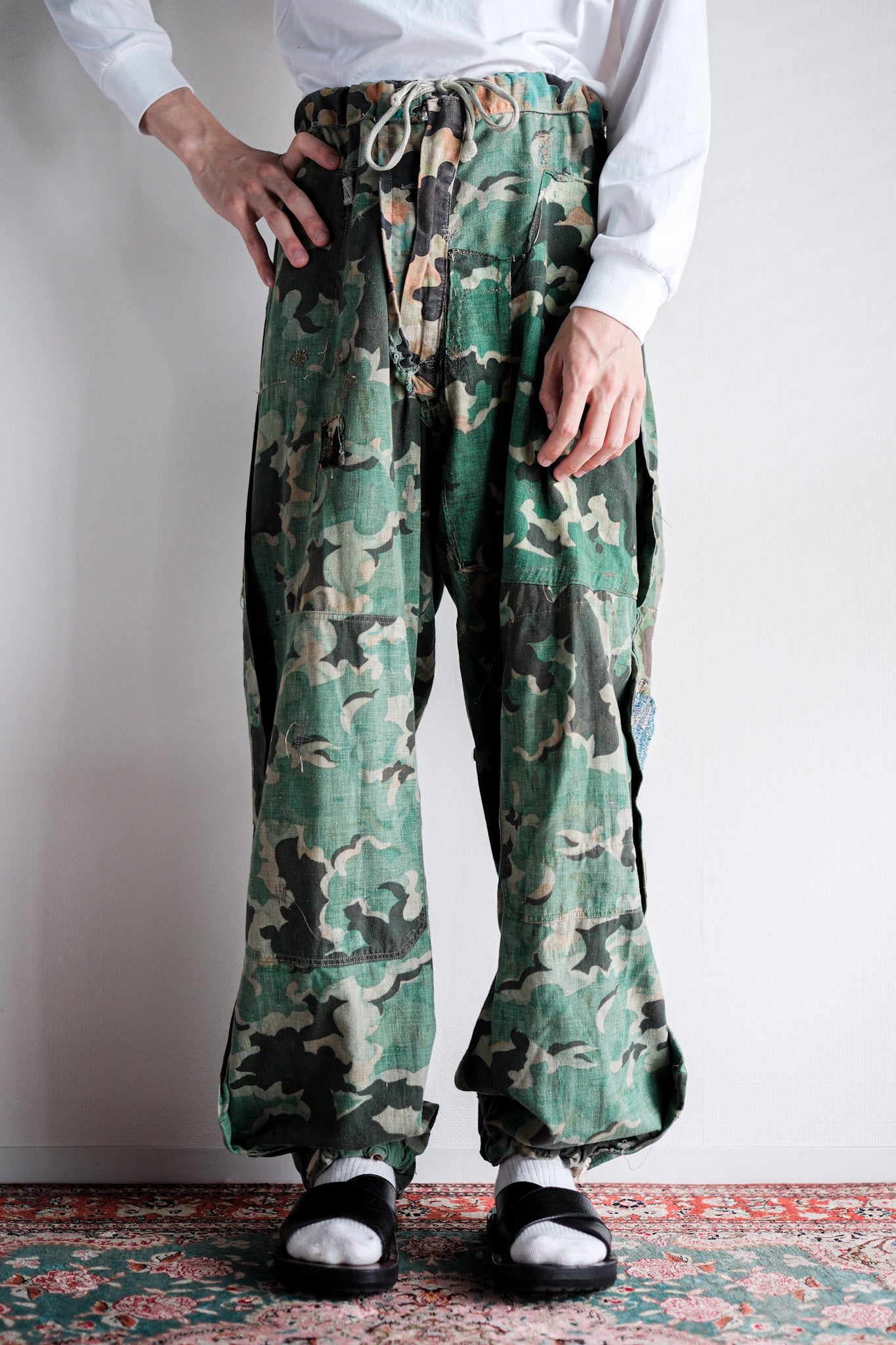 【~50's】Czechoslovakian Army Dubaky Camouflage Reversible Trousers