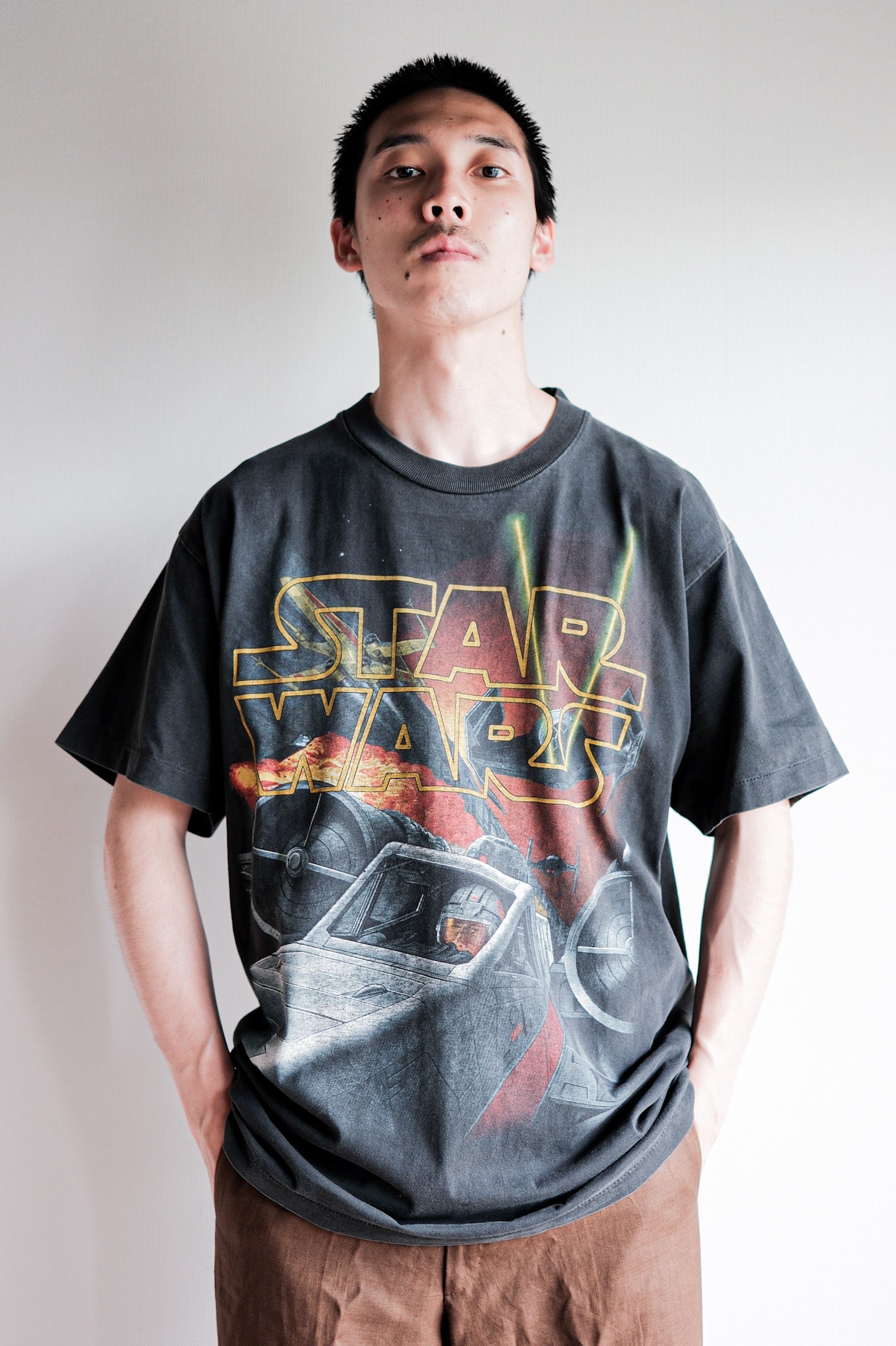 【~90's】Vintage Movie Print T-shirt Size.L "Star Wars" "Made in U.S.A."