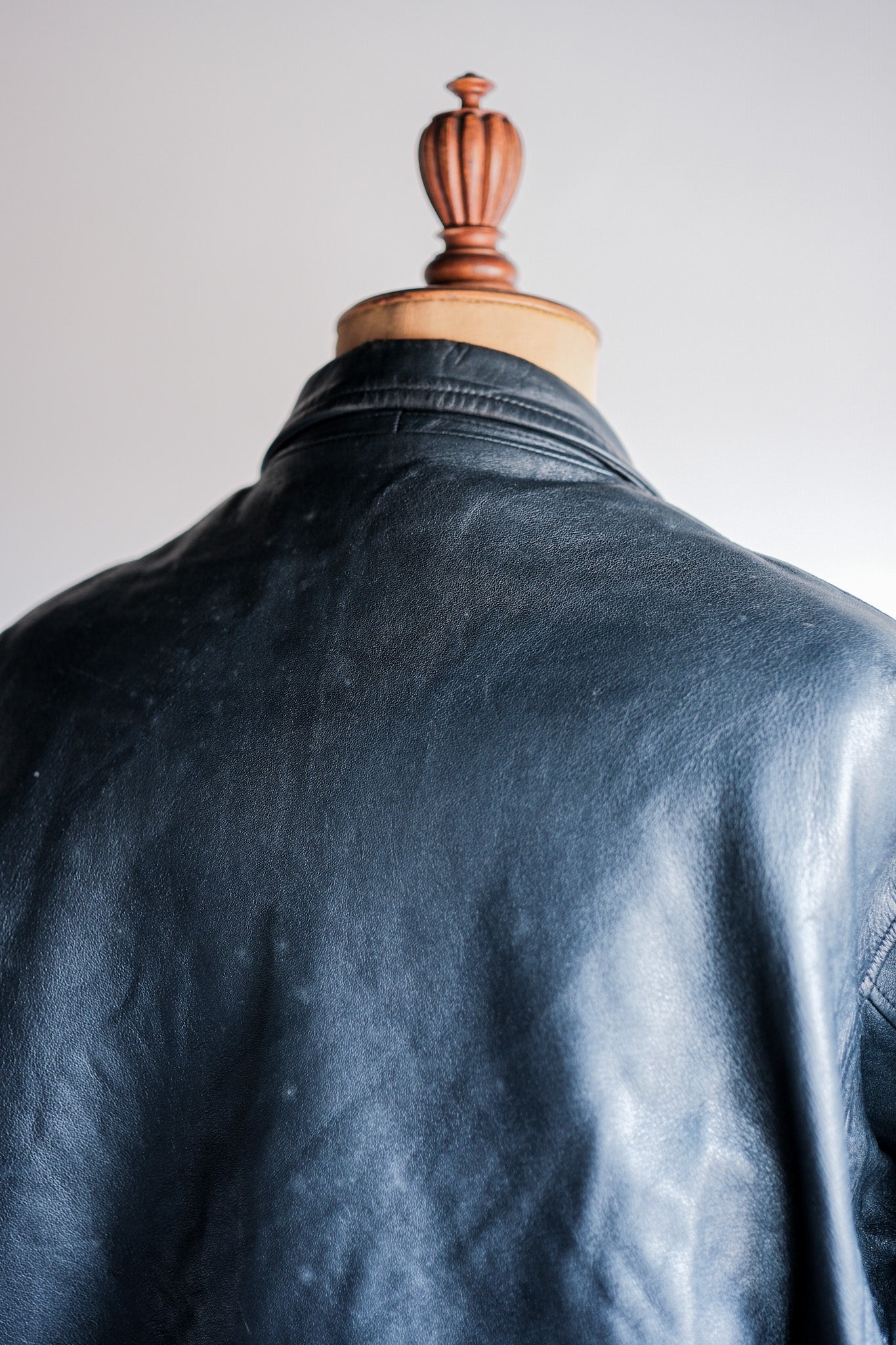 【~70's】French Air Force Pilot Leather Jacket Size.104L