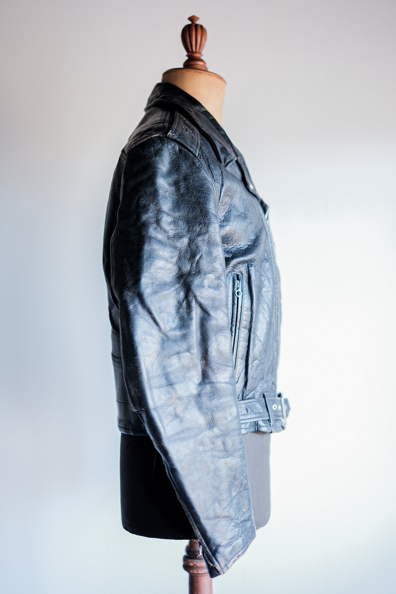 【~50's】American Vintage Two Star Horsehide Motorcycle Leather Jacket "WINDWARD"