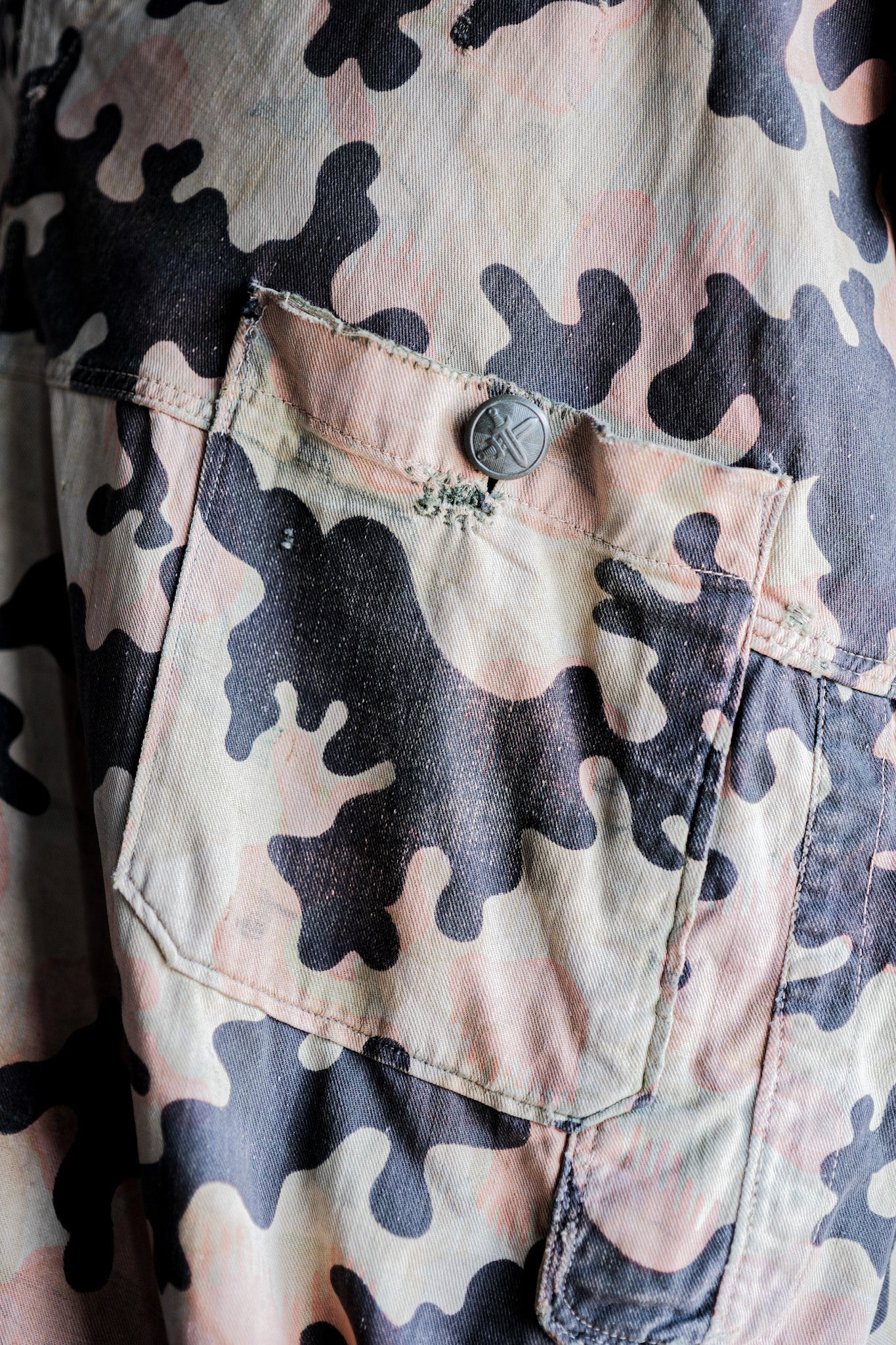 【~50's】Czechoslovakian Army Dubaky Camouflage Reversible Smock