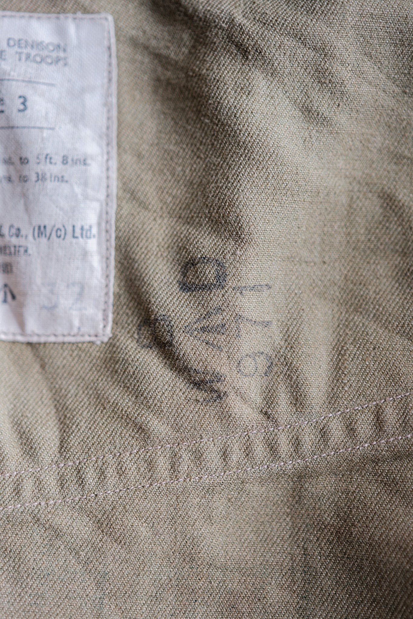 【~50's】British Army Airborne Troops Brushstroke Camouflage Denison Smock Size.3 "SAS"