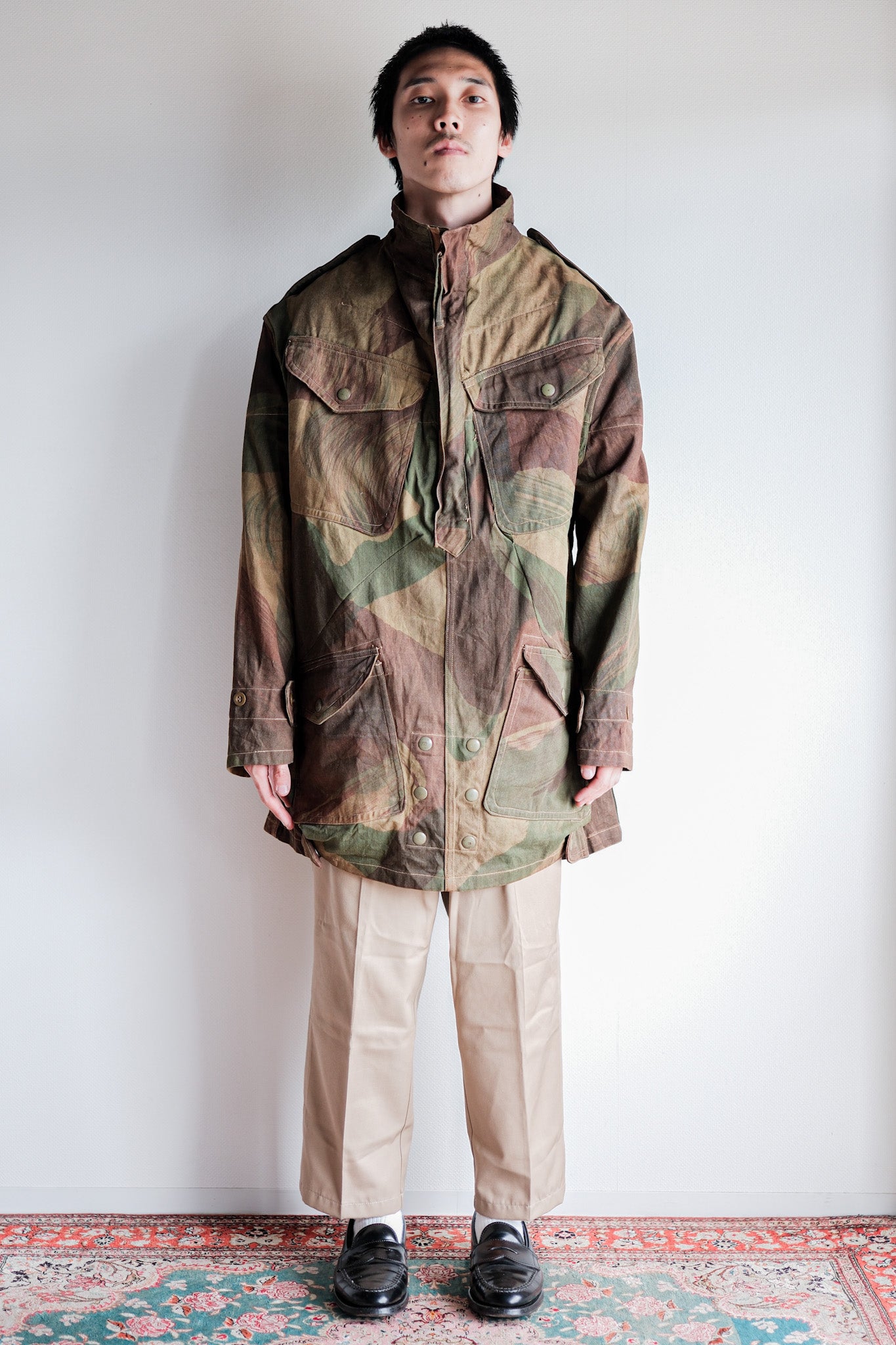【~50's】British Army Airborne Troops Brushstroke Camouflage Denison Smock Size.3 "SAS"