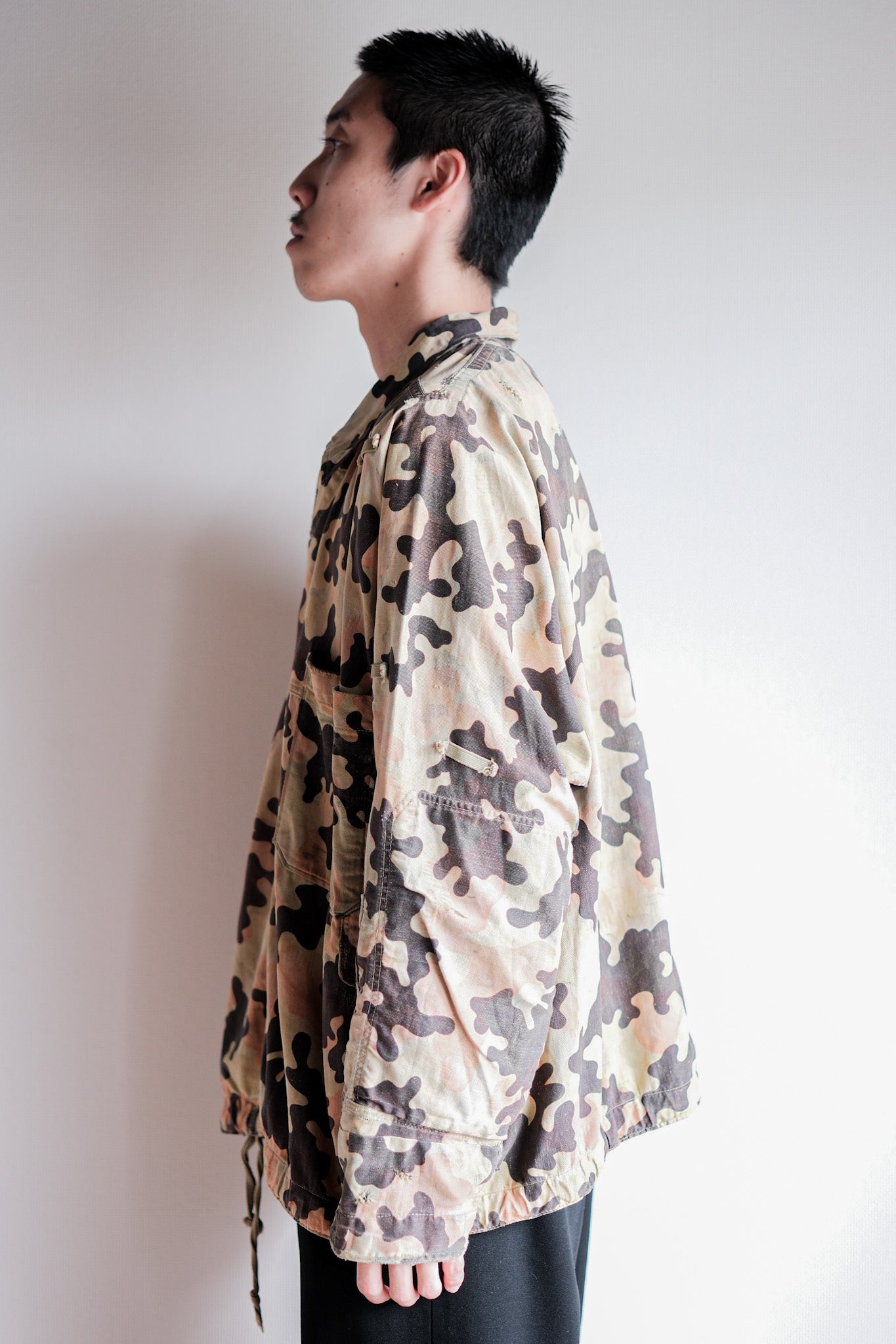 【~50's】Czechoslovakian Army Dubaky Camouflage Reversible Smock