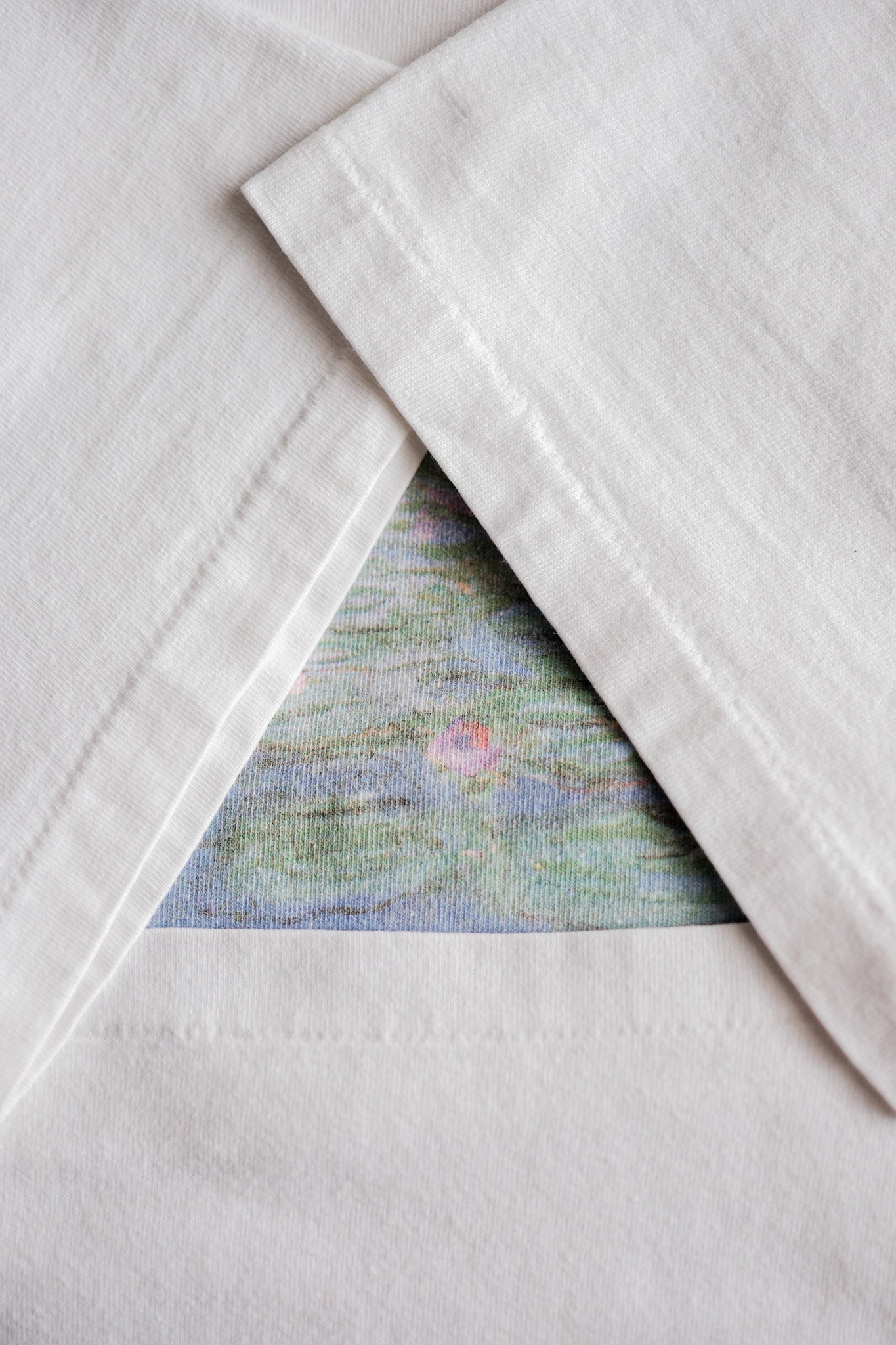 【~90's】Vintage Art Print T-shirt Size.XL "Claude Monet" "Water Lilies" "Made in U.S.A."