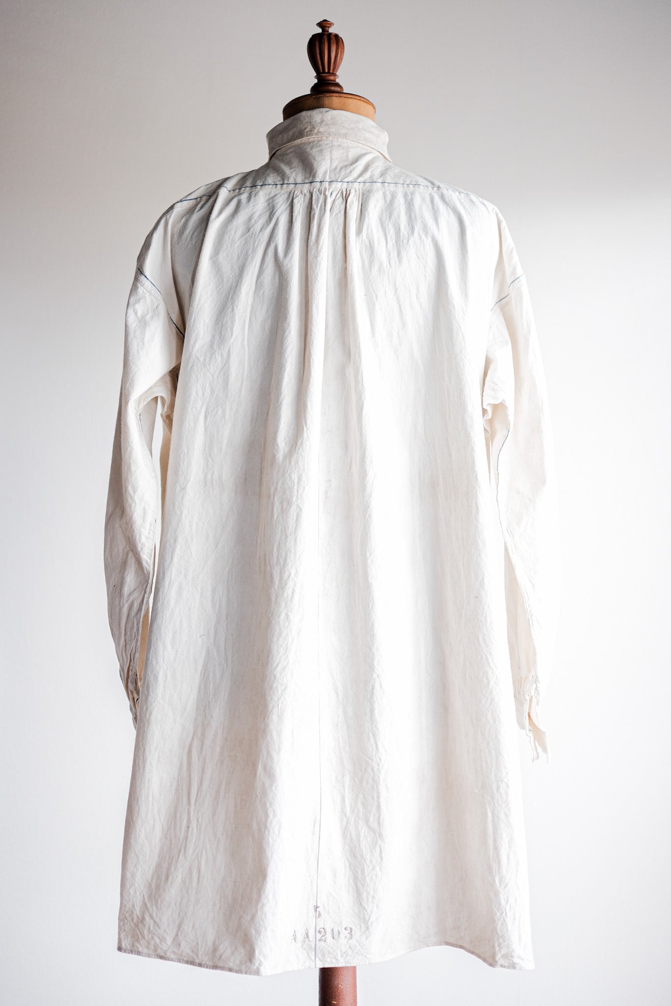 【Late 19th C】French Army of Africa Cotton Linen Coronial Shirt "Dead Stock"