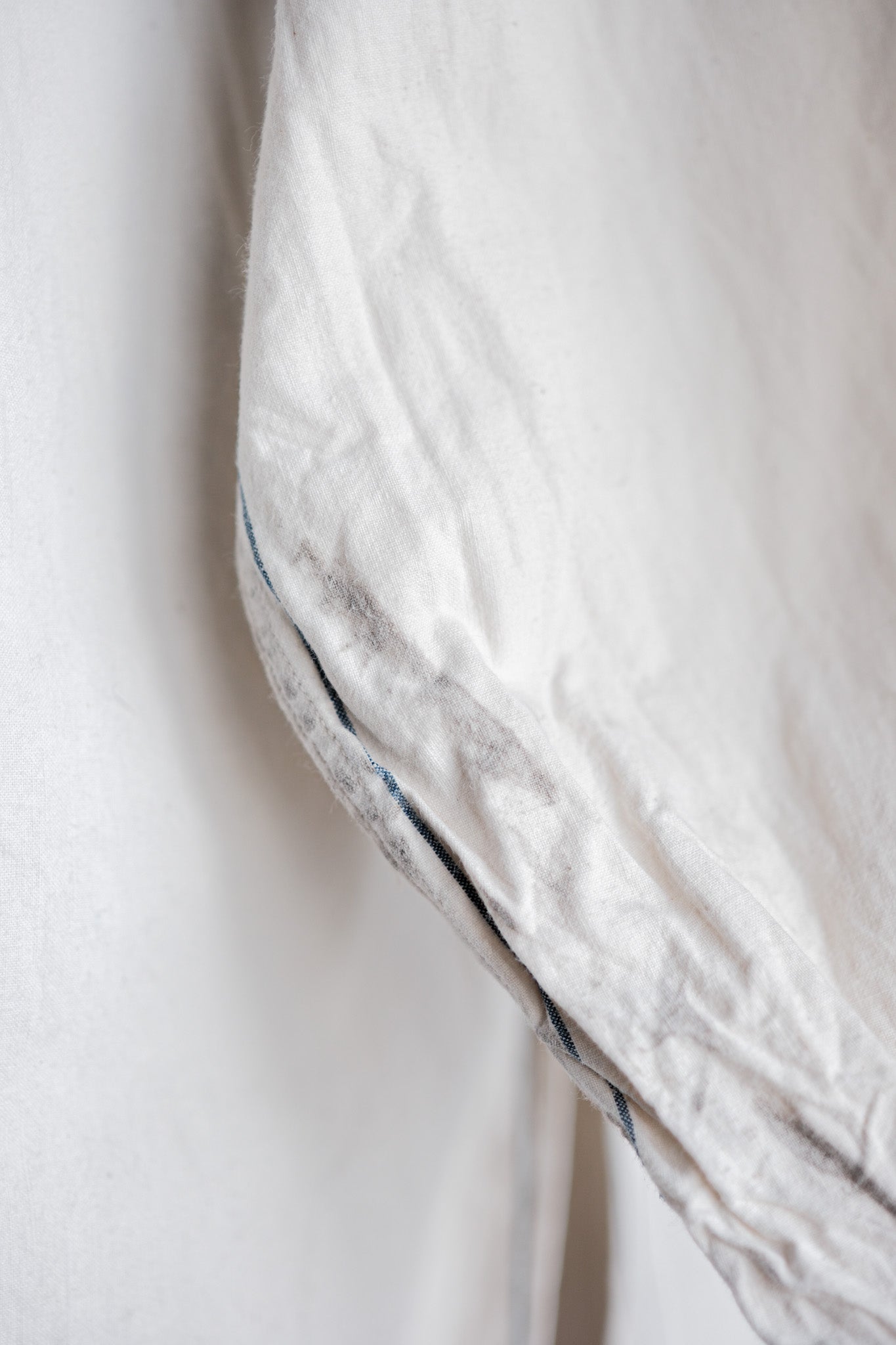 【Late 19th C】French Army of Africa Cotton Linen Coronial Shirt "Dead Stock"