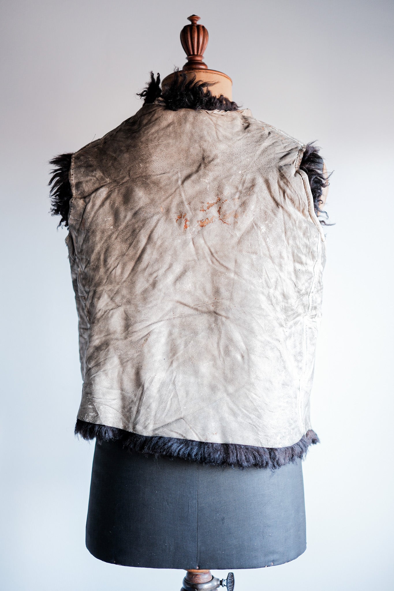 【~40's】WWⅡ German Waffen-SS Winter Sheepskin Fur Vest