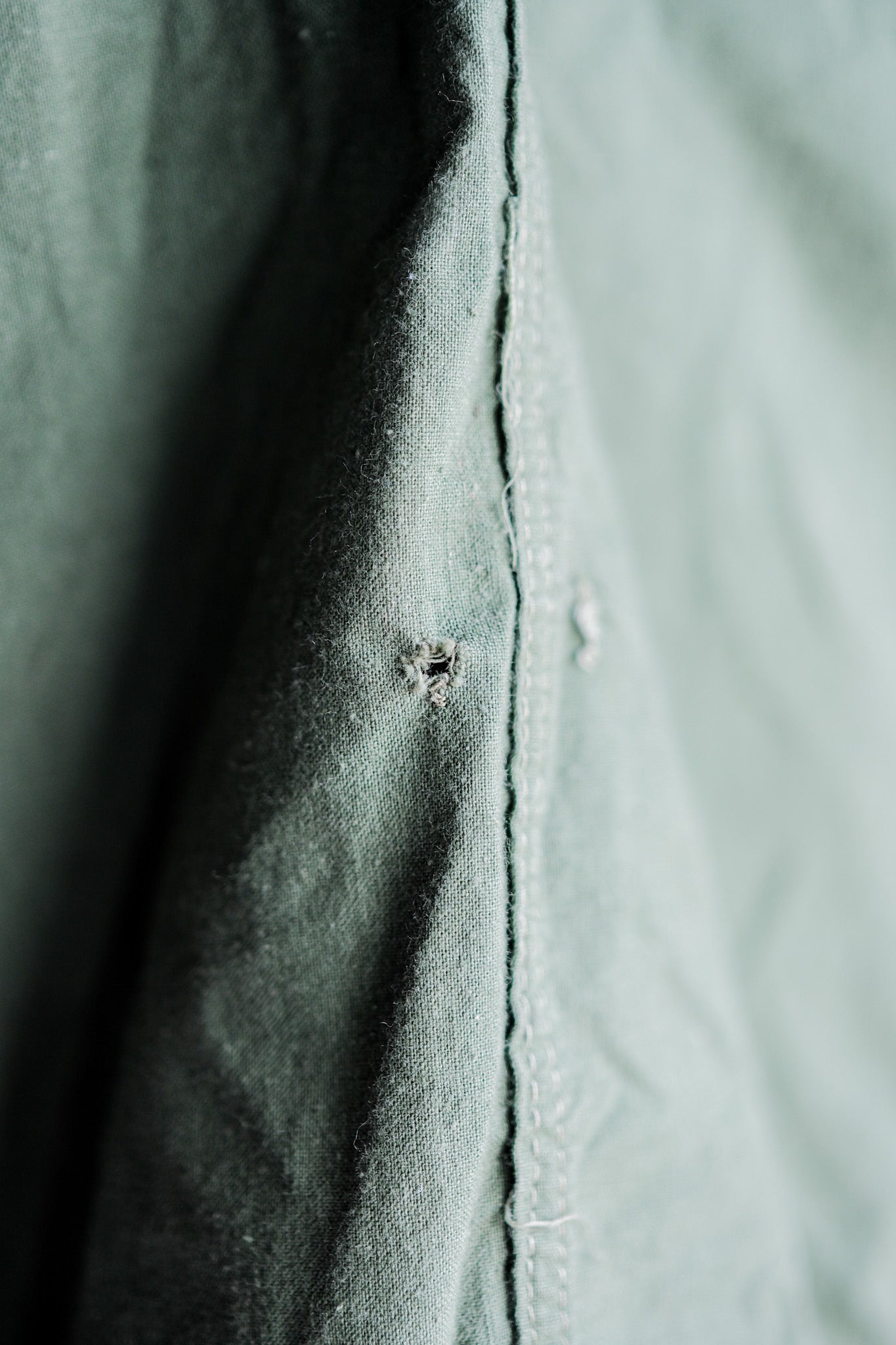 【~50's】Czechoslovakian Army Green Cotton Smock