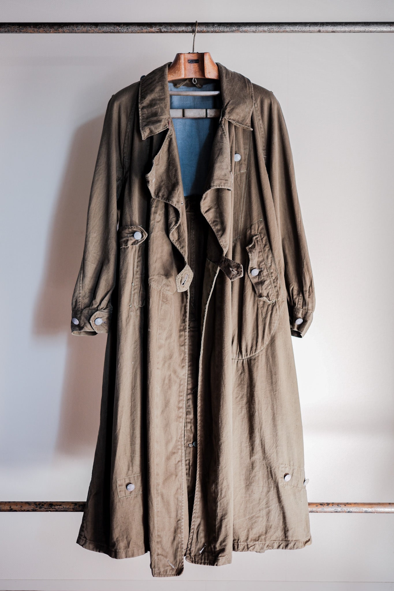 【~40's】WWⅡ German Afrika Korps Tropical Motorcycle Coat "DAK"