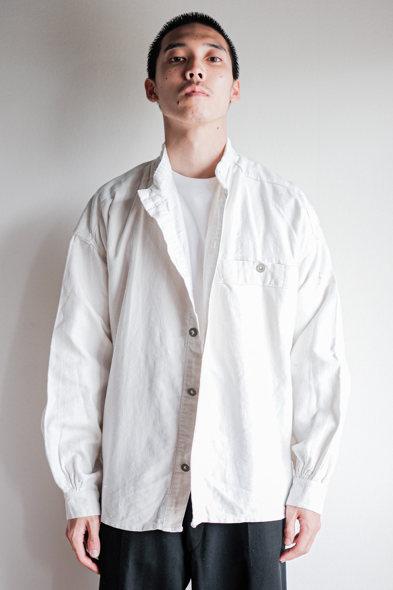 30's French Army Cotton Twill Bourgeron Jacket