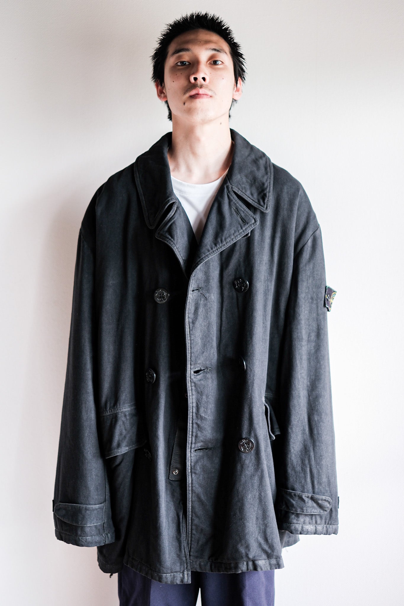 【~90’s】Old STONE ISLAND Double Breasted Jacket Size.XXL “Marina Archive”