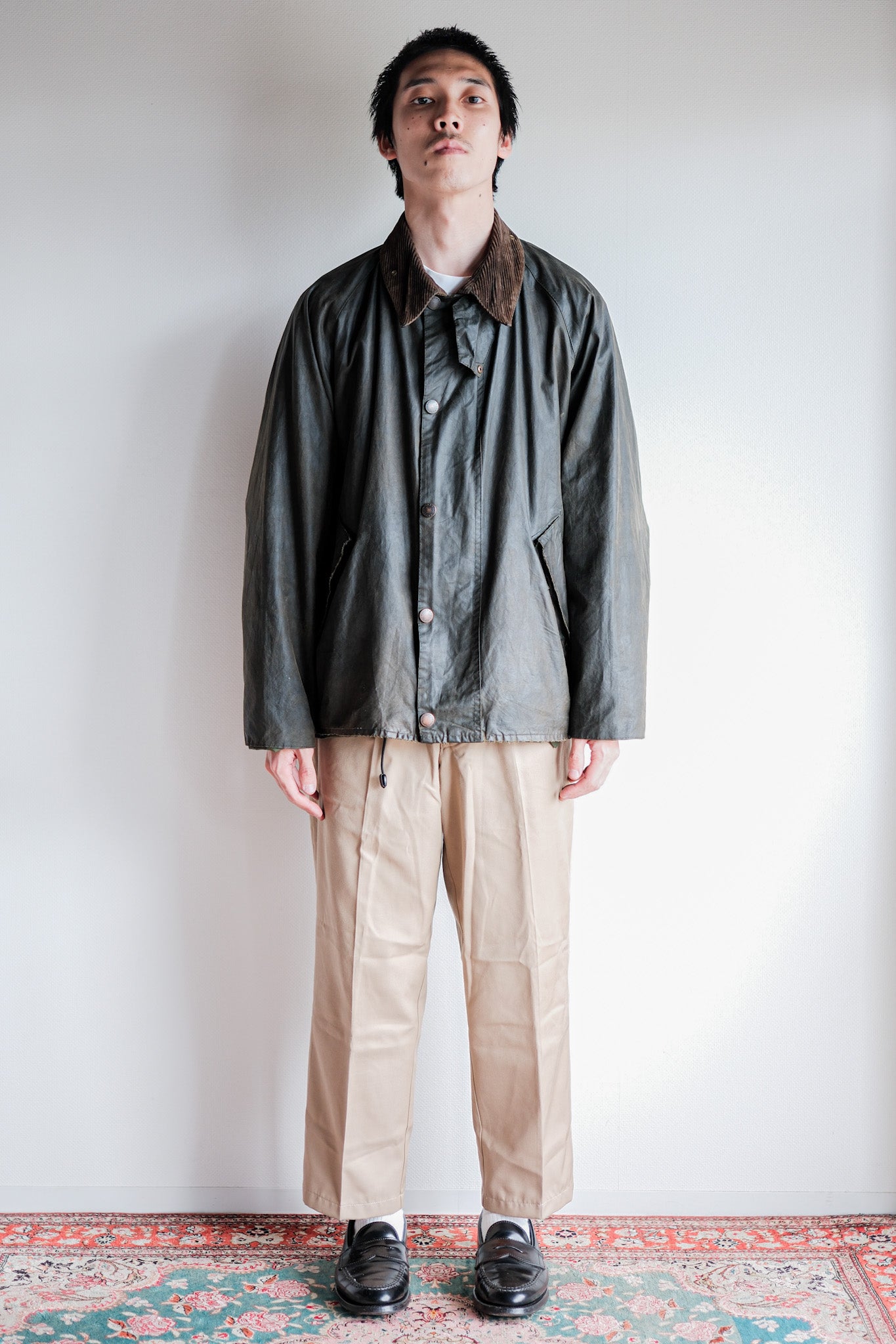 【~00's】Vintage Barbour "BEAULIEU JACKET" 3 Crest Size.42