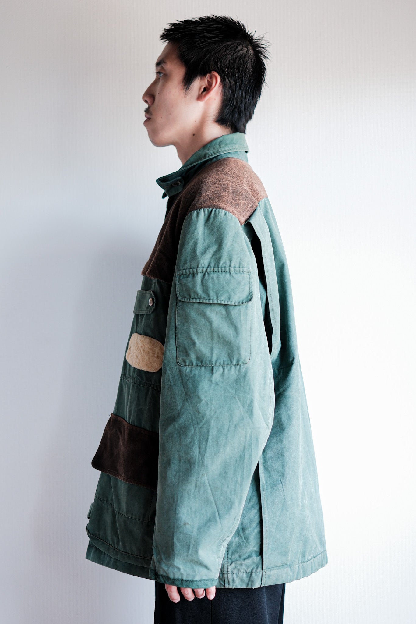 【~60's】French Vintage Hunting & Fishing Cotton Jacket Size.52 "L'ESQUIMAU"