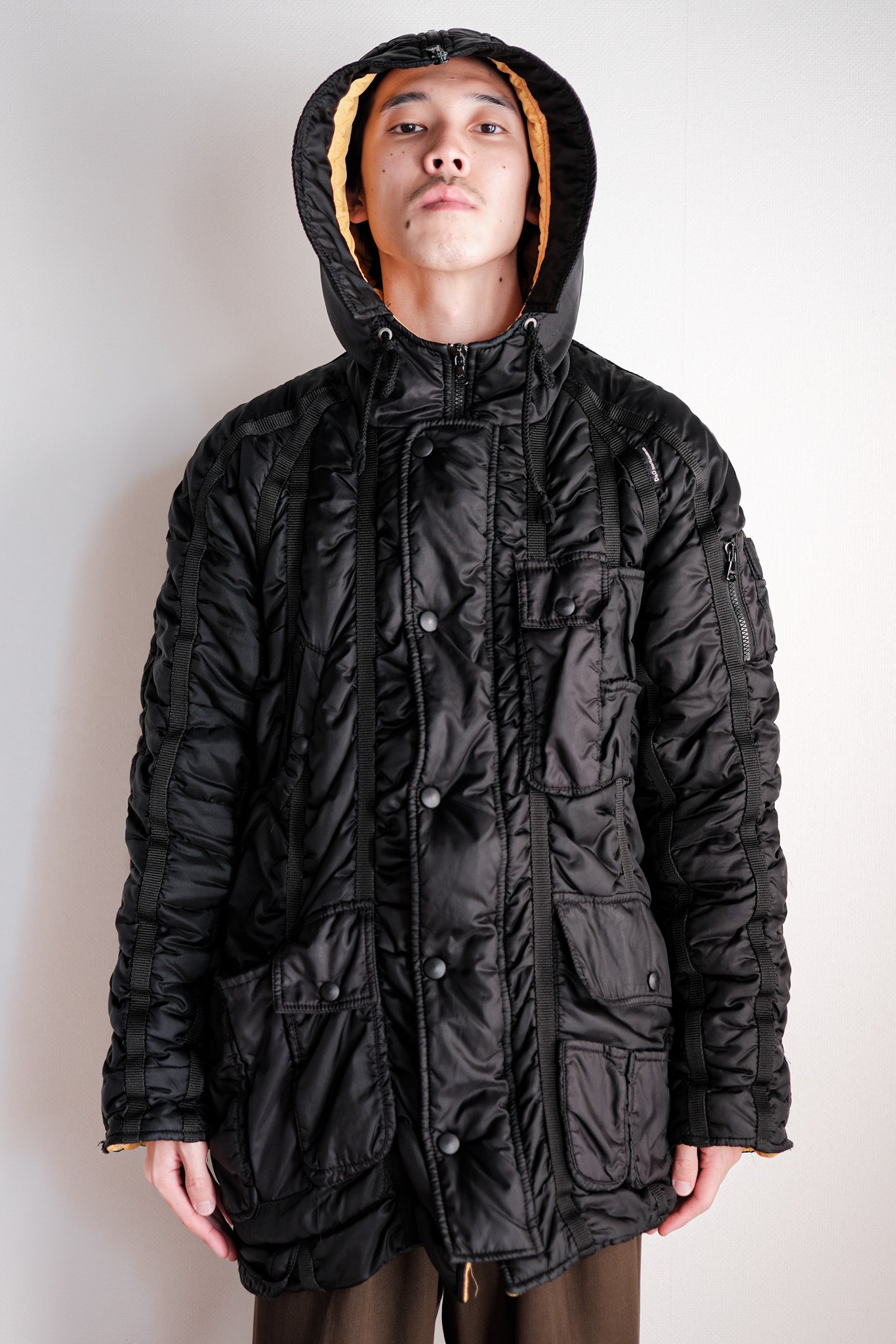 【~00's】Old DOLCE & GABBANA Multi Pocket Puffer Jacket Size.46