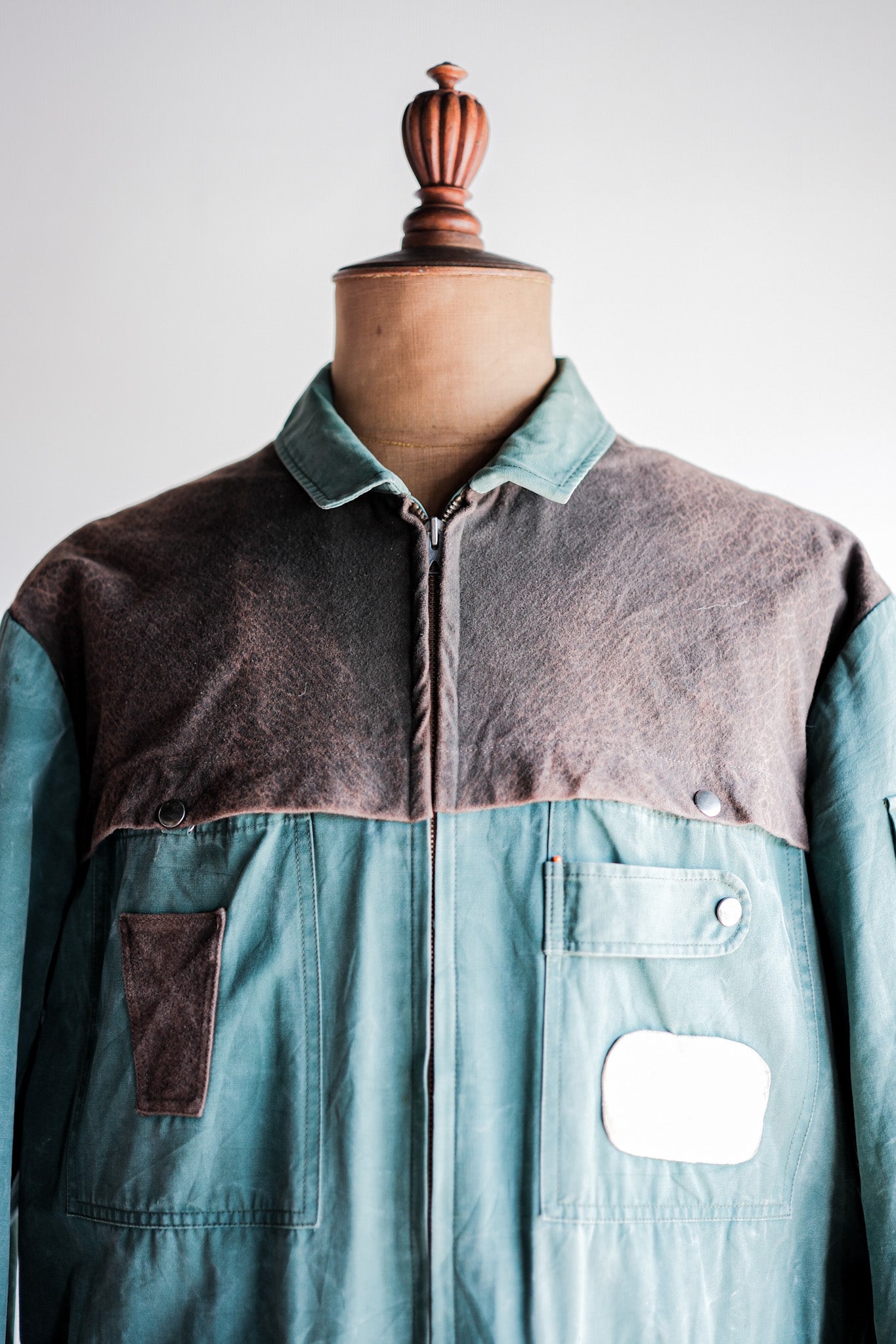 【~60's】French Vintage Hunting & Fishing Cotton Jacket Size.52 "L'ESQUIMAU"