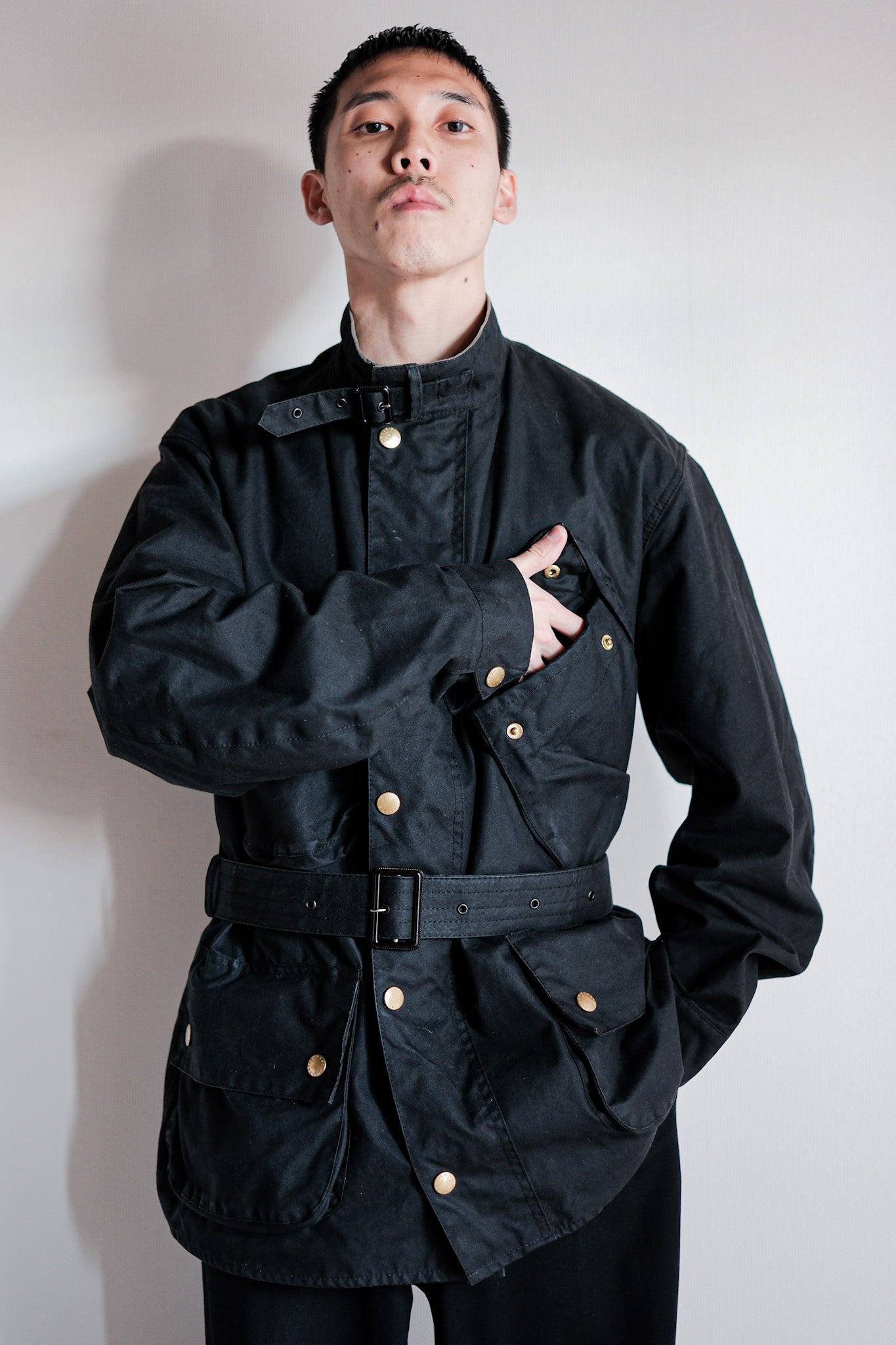 【~90's】Vintage Barbour "INTERNATIONAL SUIT" 3 Crest Size.44