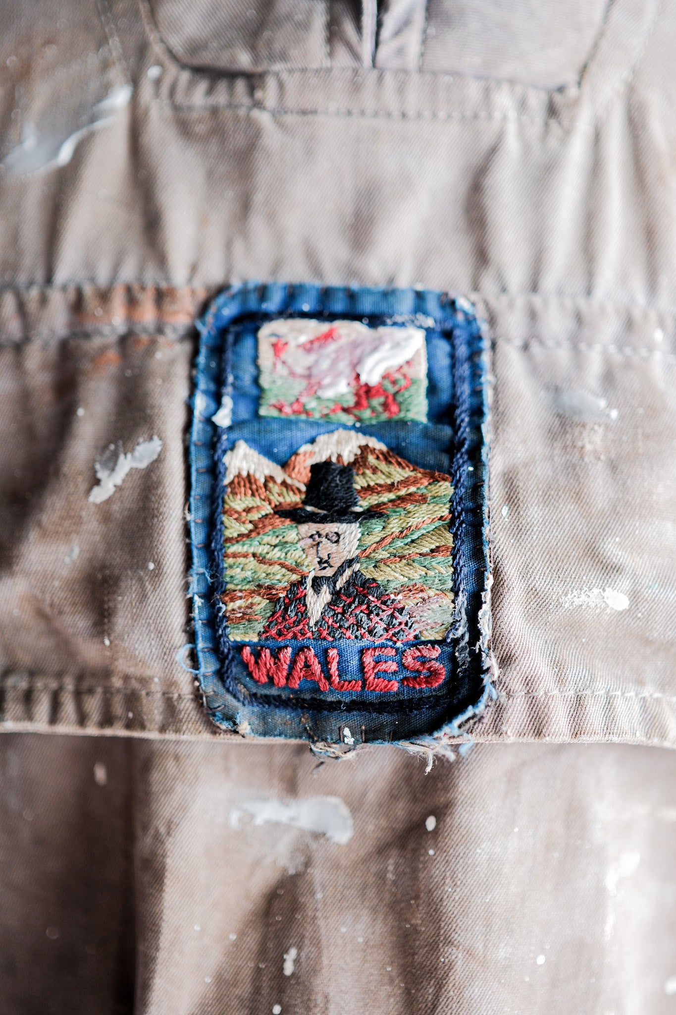 【~50's】Vintage Belstaff Cotton Smock "Dalesman" "Crazy Paint"