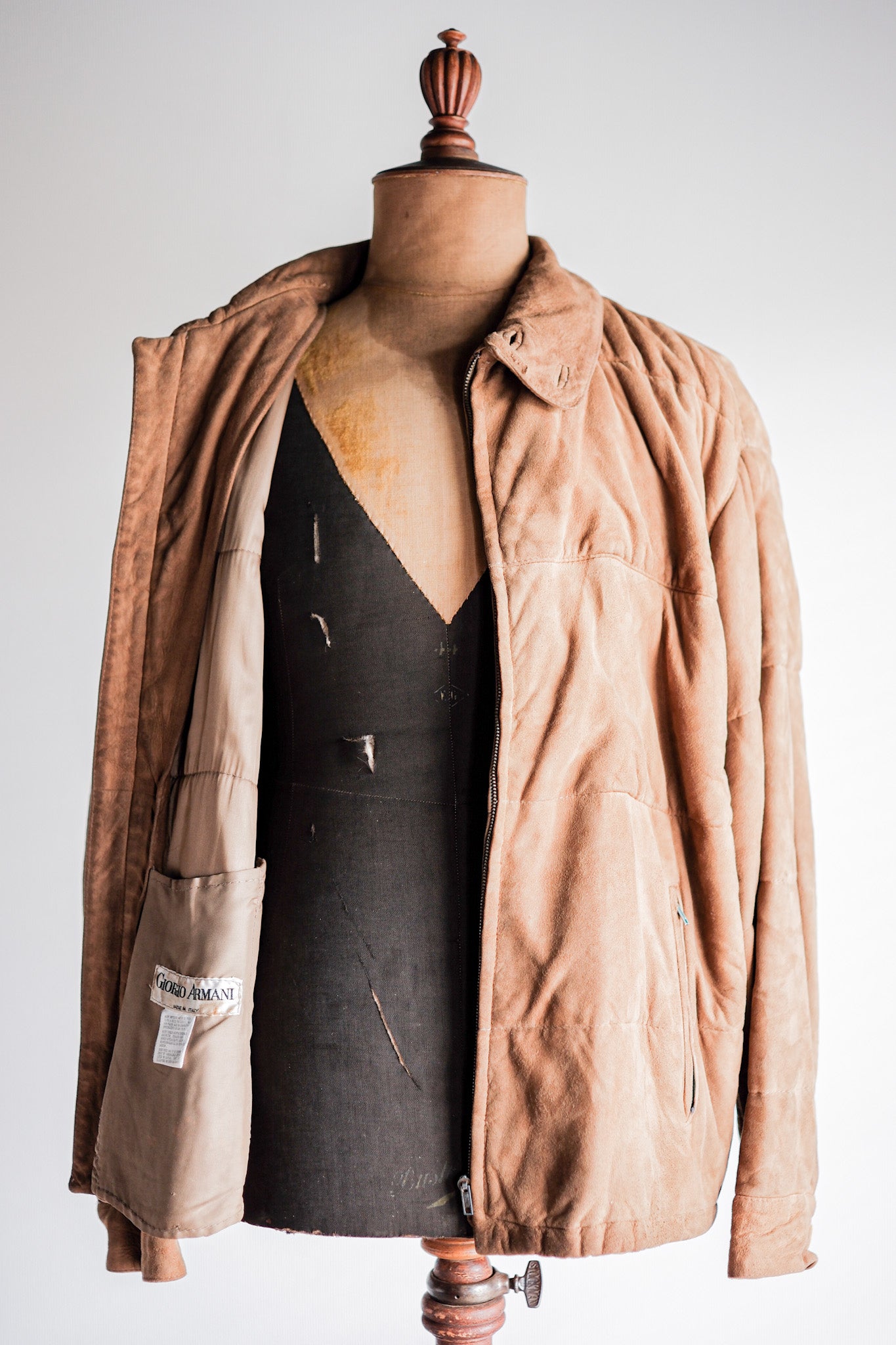 【~80's】Old GIORGIO ARMANI Suede Leather Jacket