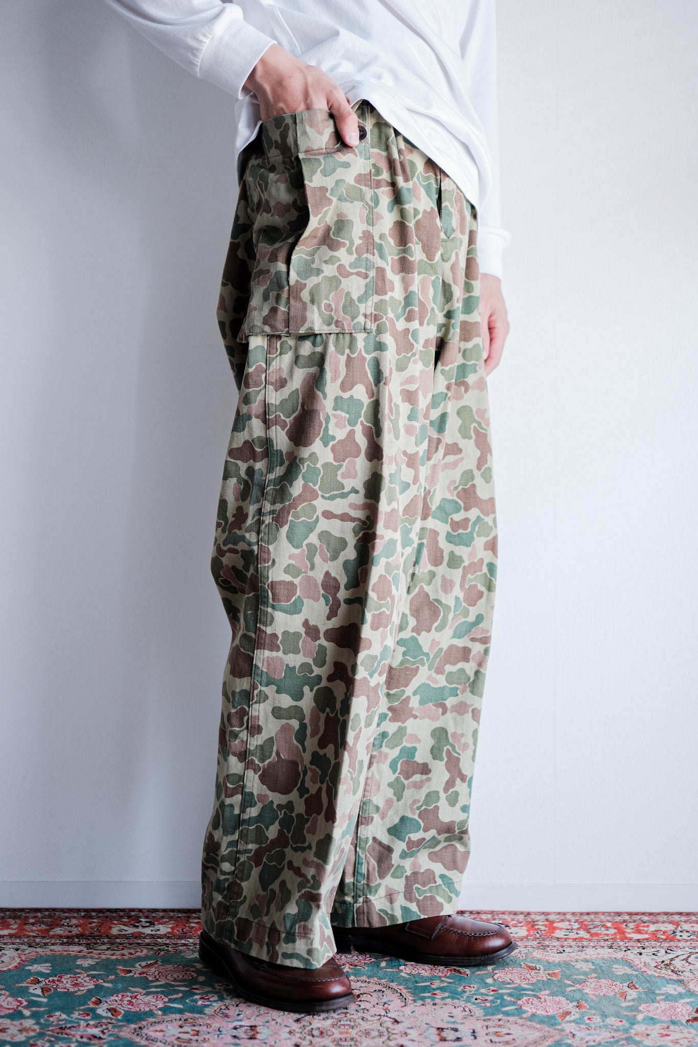 【~50's】Dutch Army Frogskin Camouflage Field Trousers Size.46