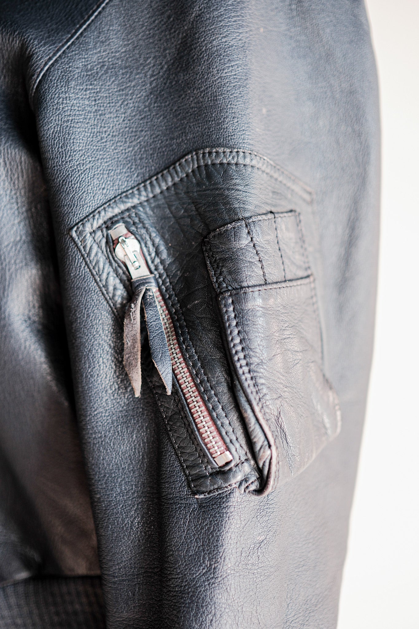【~60’s】West German Air Force Type Pilot Leather Jacket “Early Type”