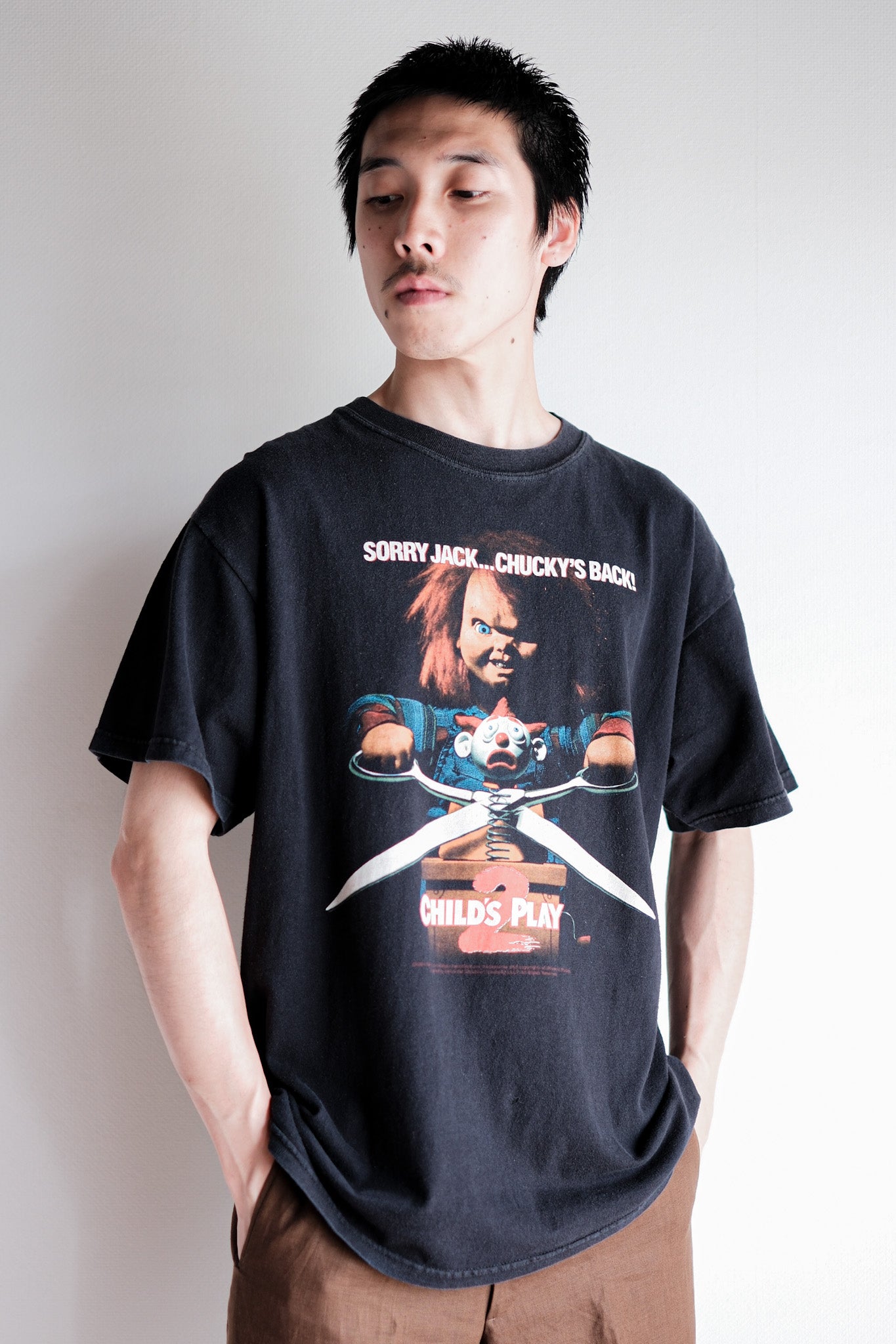 【~00's】Vintage Movie Print T-shirt Size.L "Child's Play 2"