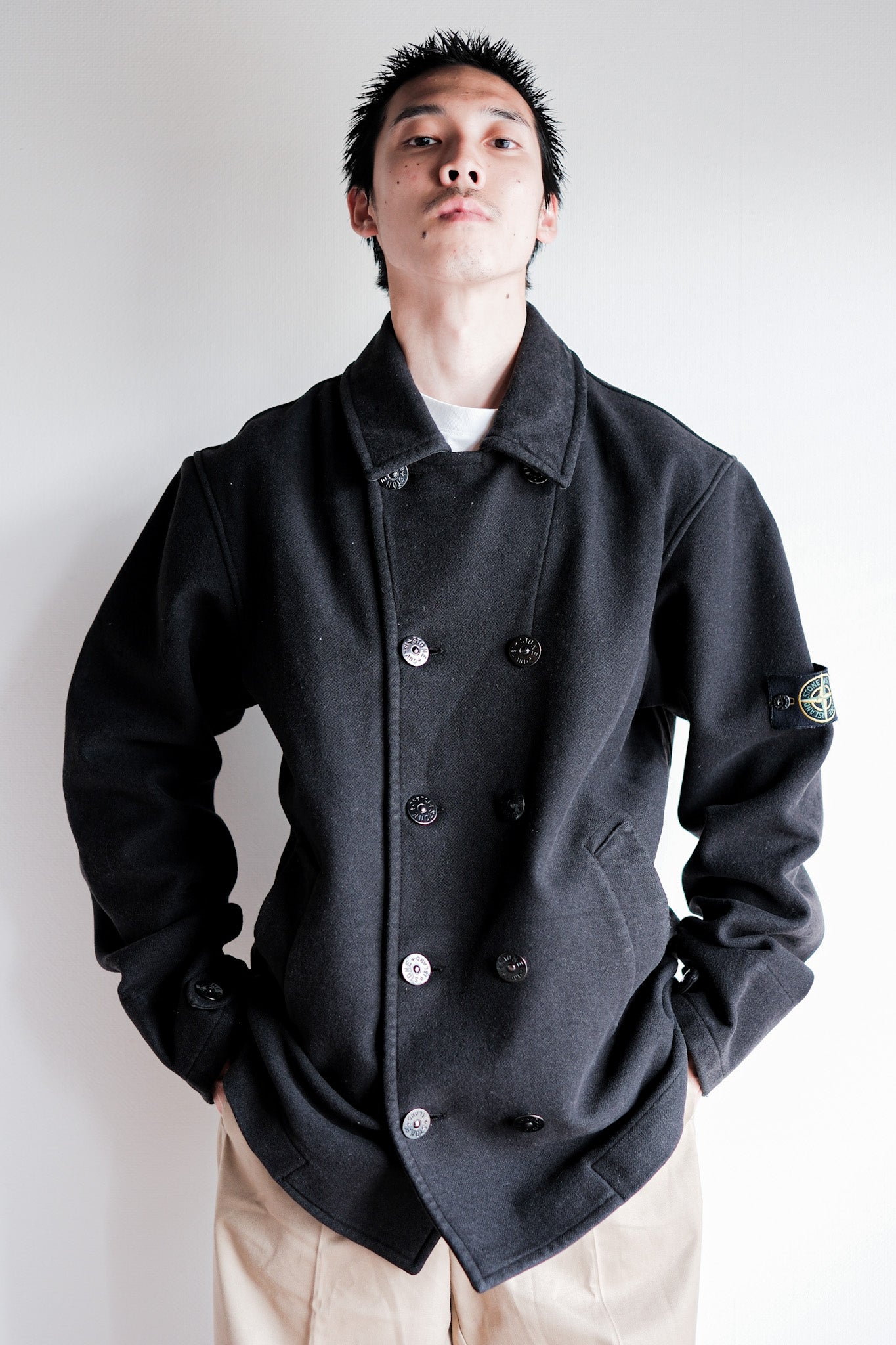 【06AW】Old STONE ISLAND Double Breasted Wool Jacket Size.L