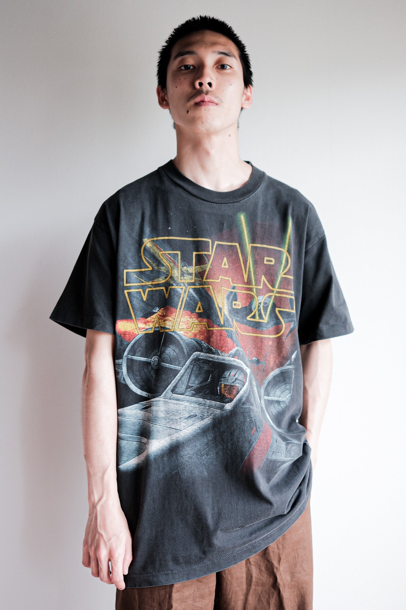 【~90's】Vintage Movie Print T-shirt Size.L "Star Wars" "Made in U.S.A."