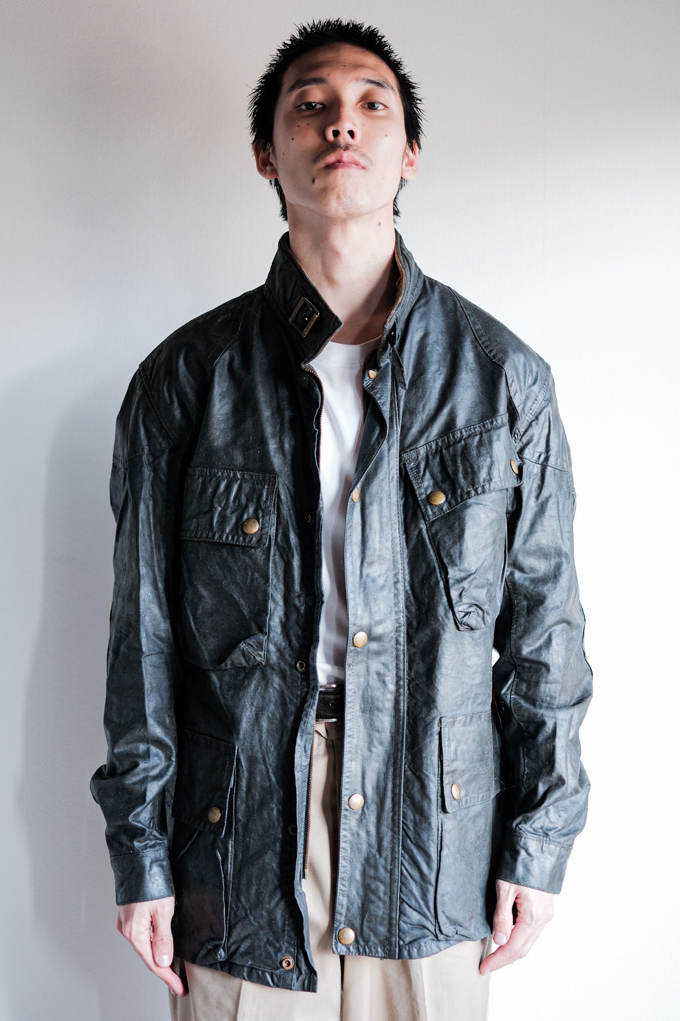 【~60's】Vintage Belstaff Waxed Jacket Size.38 "TRIALMASTER"