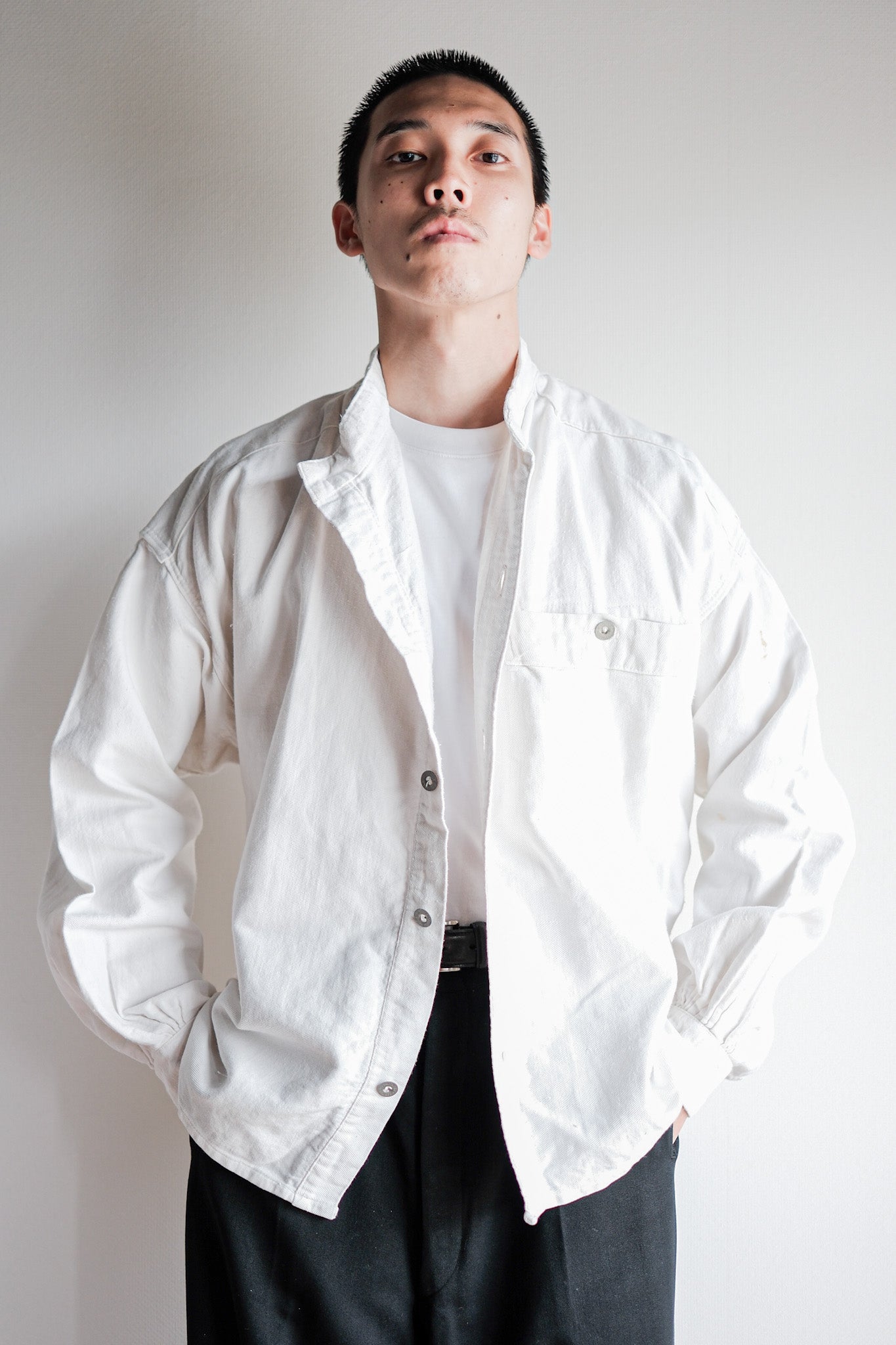 30's French Army Cotton Twill Bourgeron Jacket