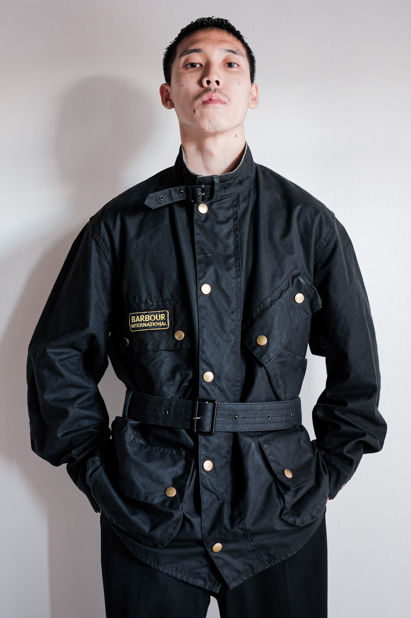 【~90's】Vintage Barbour "INTERNATIONAL SUIT" 3 Crest Size.44