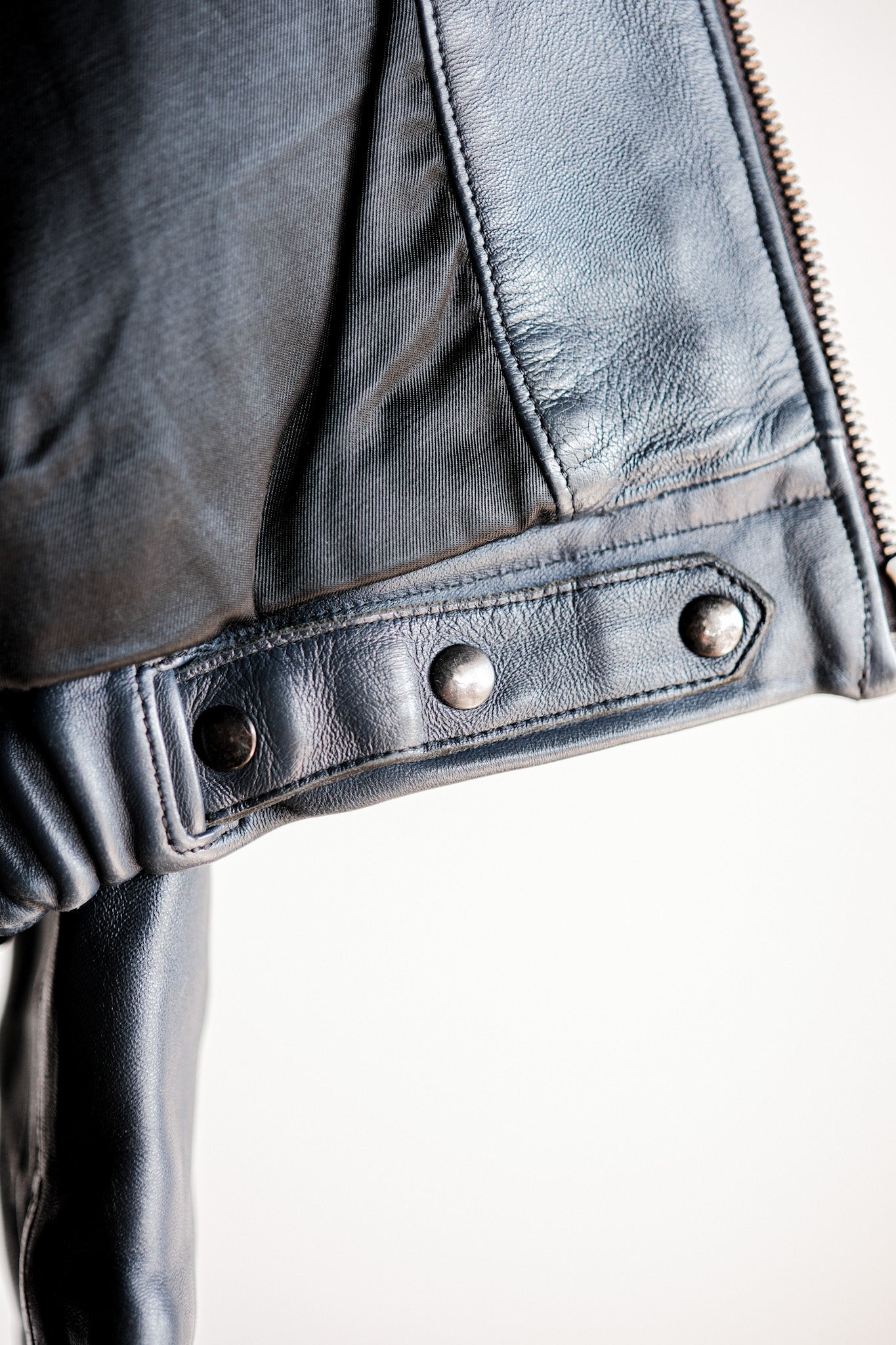 【~70's】French Air Force Pilot Leather Jacket Size.96M