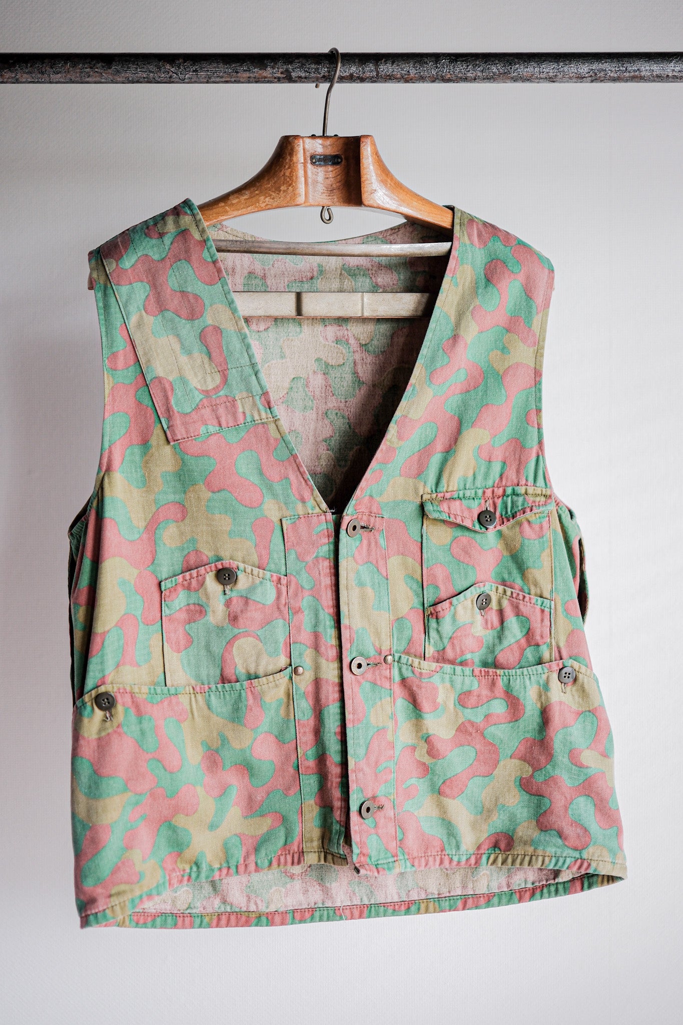 【~60's】Italian Vintage San Marco Camouflage Hunting Vest