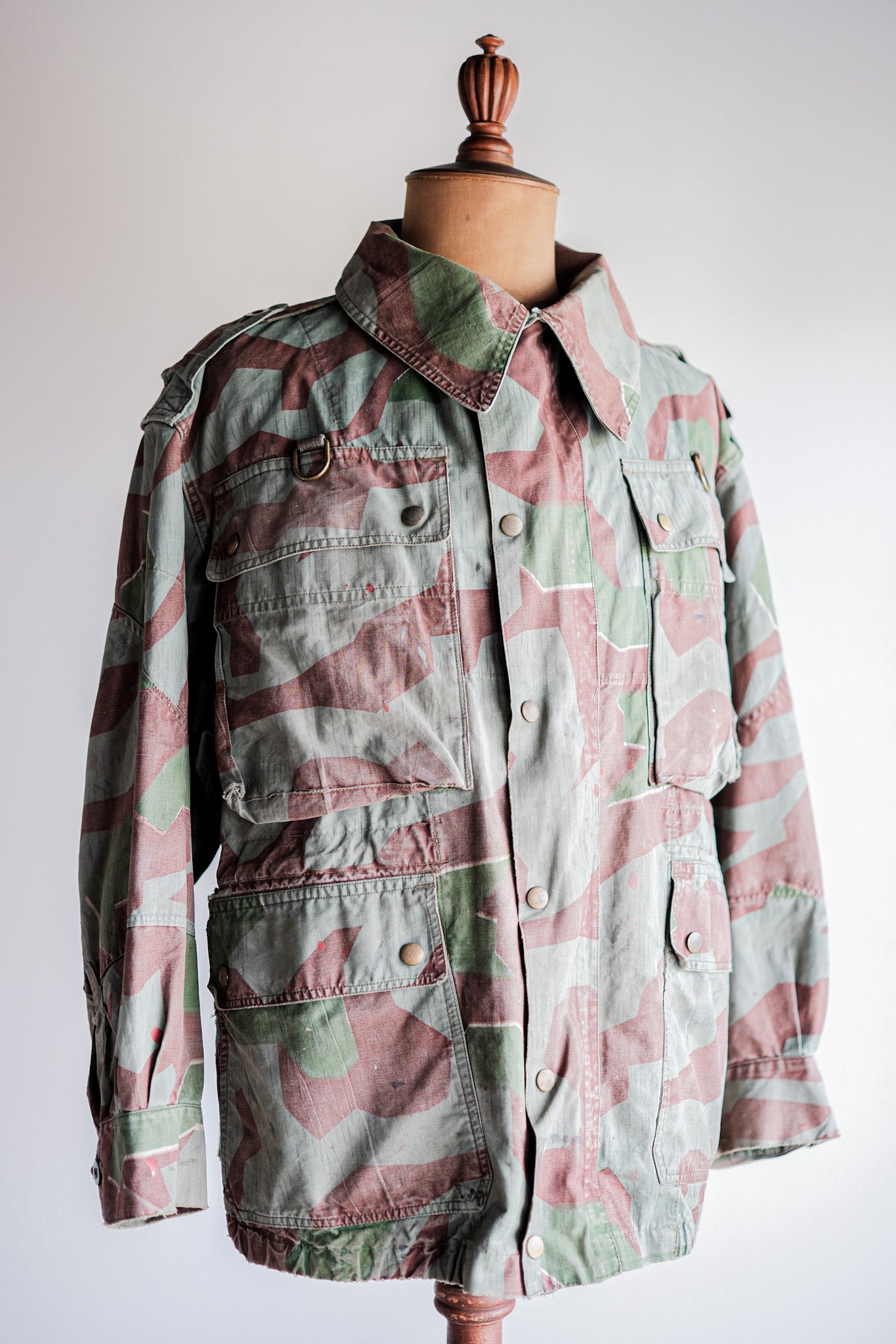 【~50's】German Army Splinter Camouflage Paratrooper Jacket