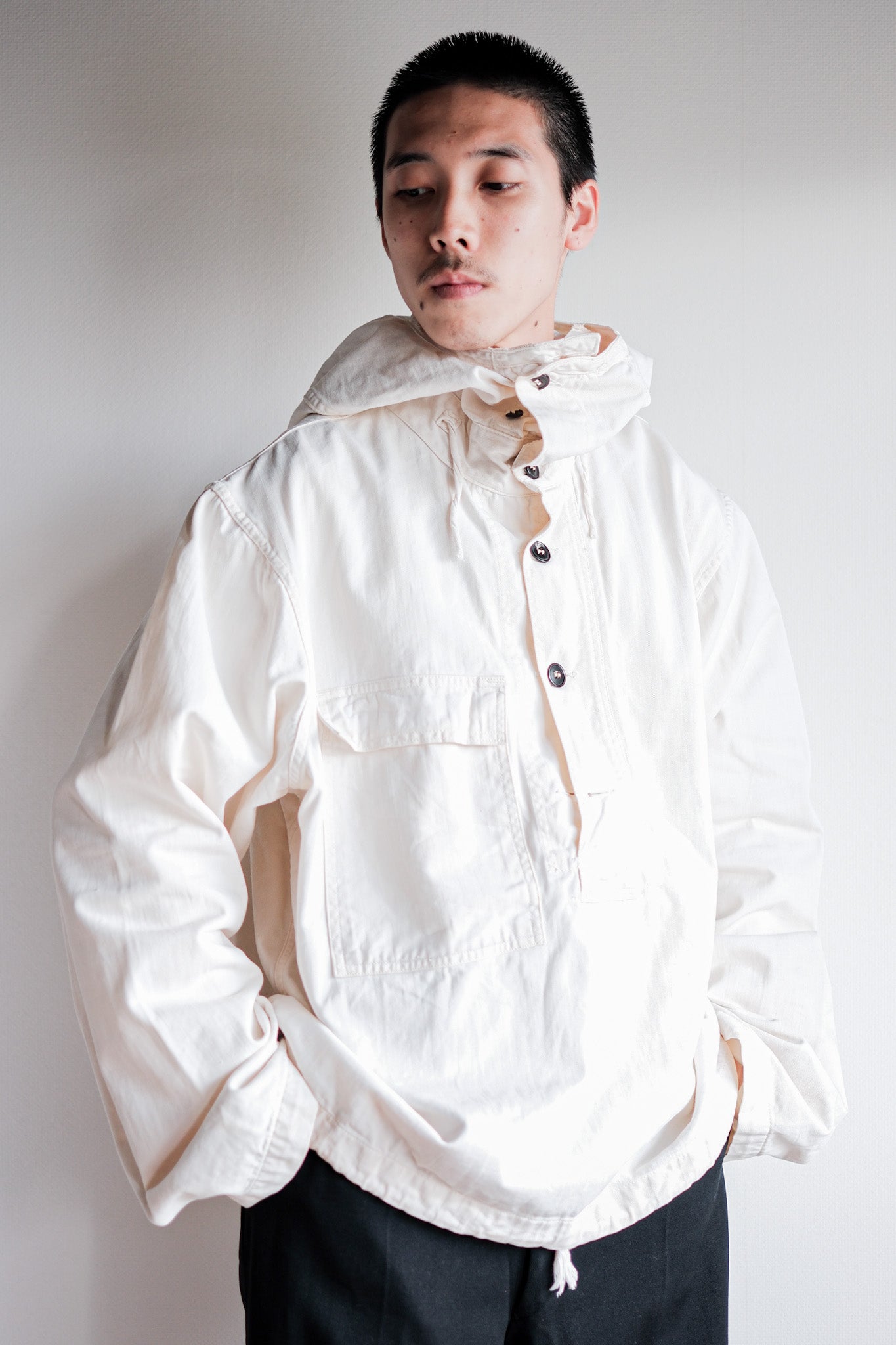 【~40's】U.S.NAVY Salvage Parka Size.M "Early Type"