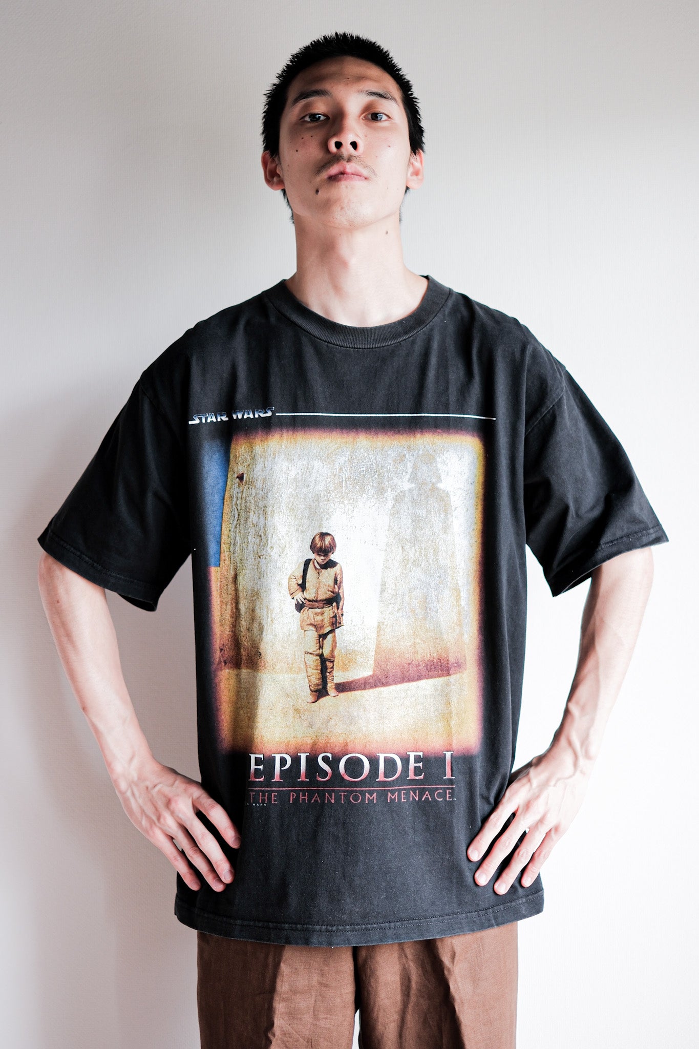 【~90's】Vintage Bootleg Movie Print T-shirt "Star Wars Episode I"