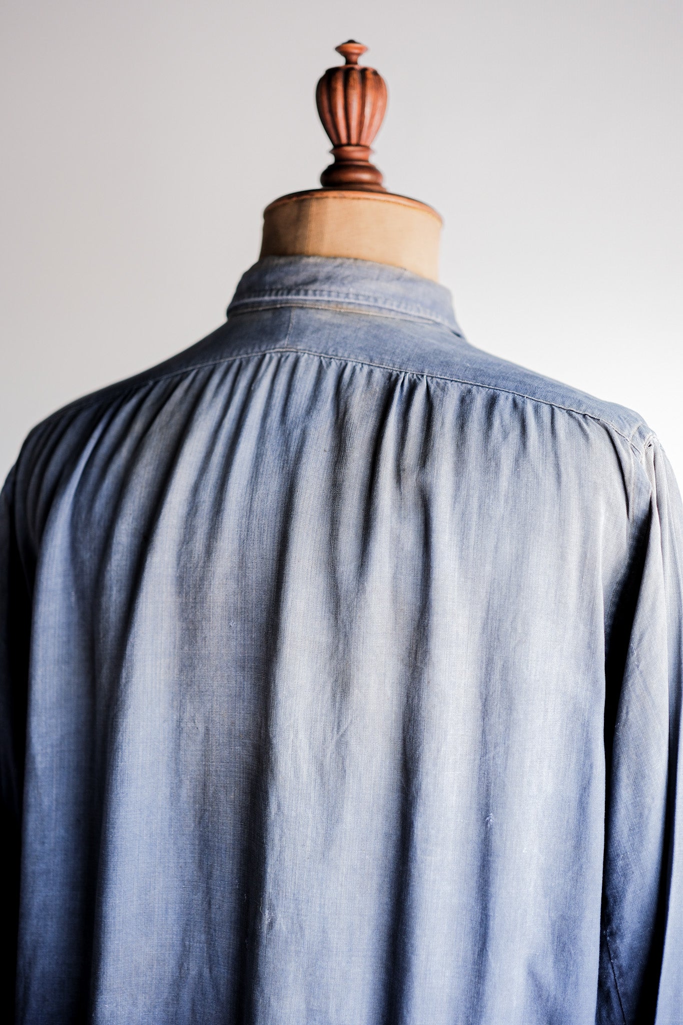 【~40’s】French Vintage Indigo Linen Work Shirt