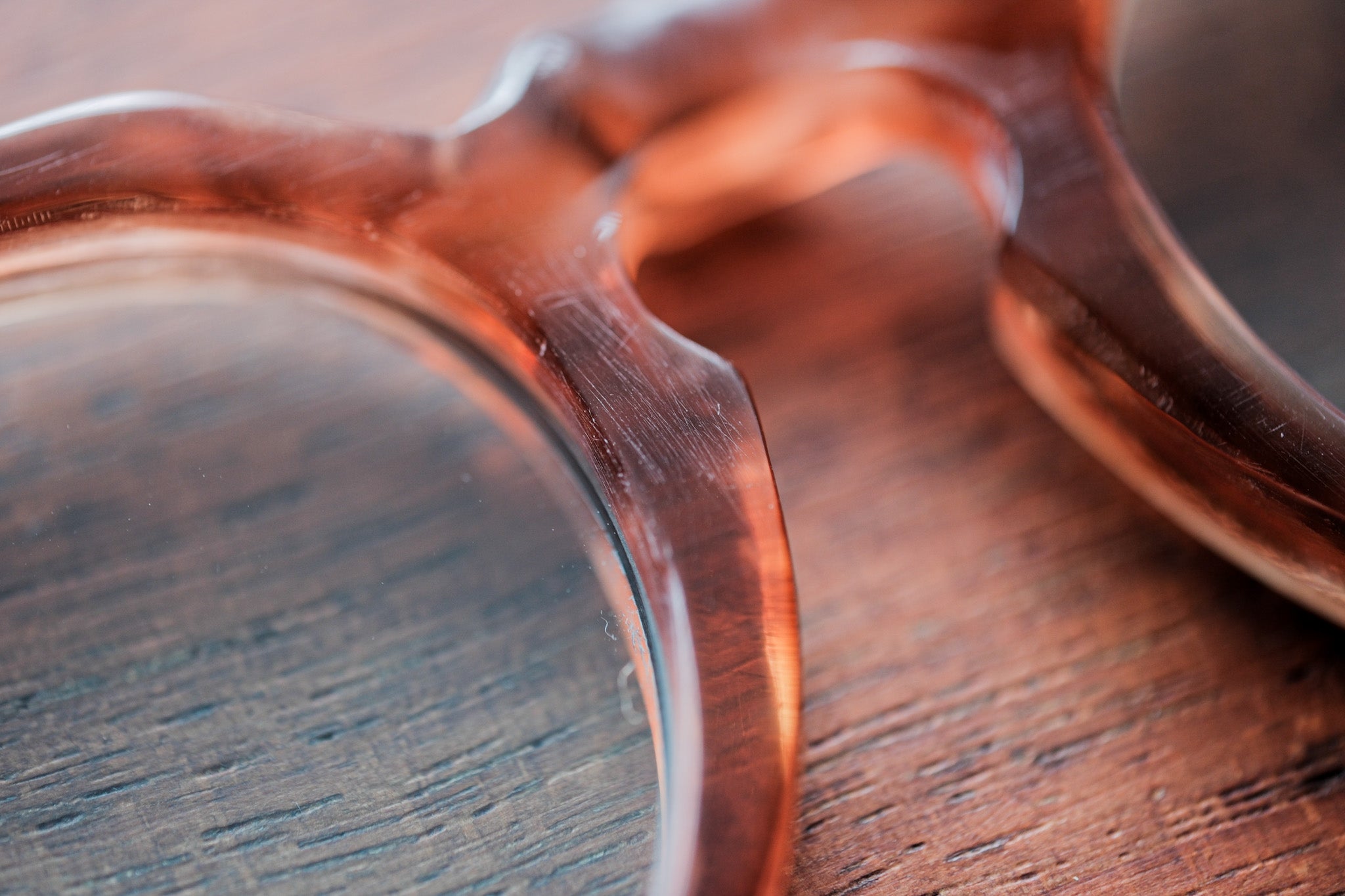 【~40’s】French Vintage Crown Panto Celluloid Frame "3 Dots"