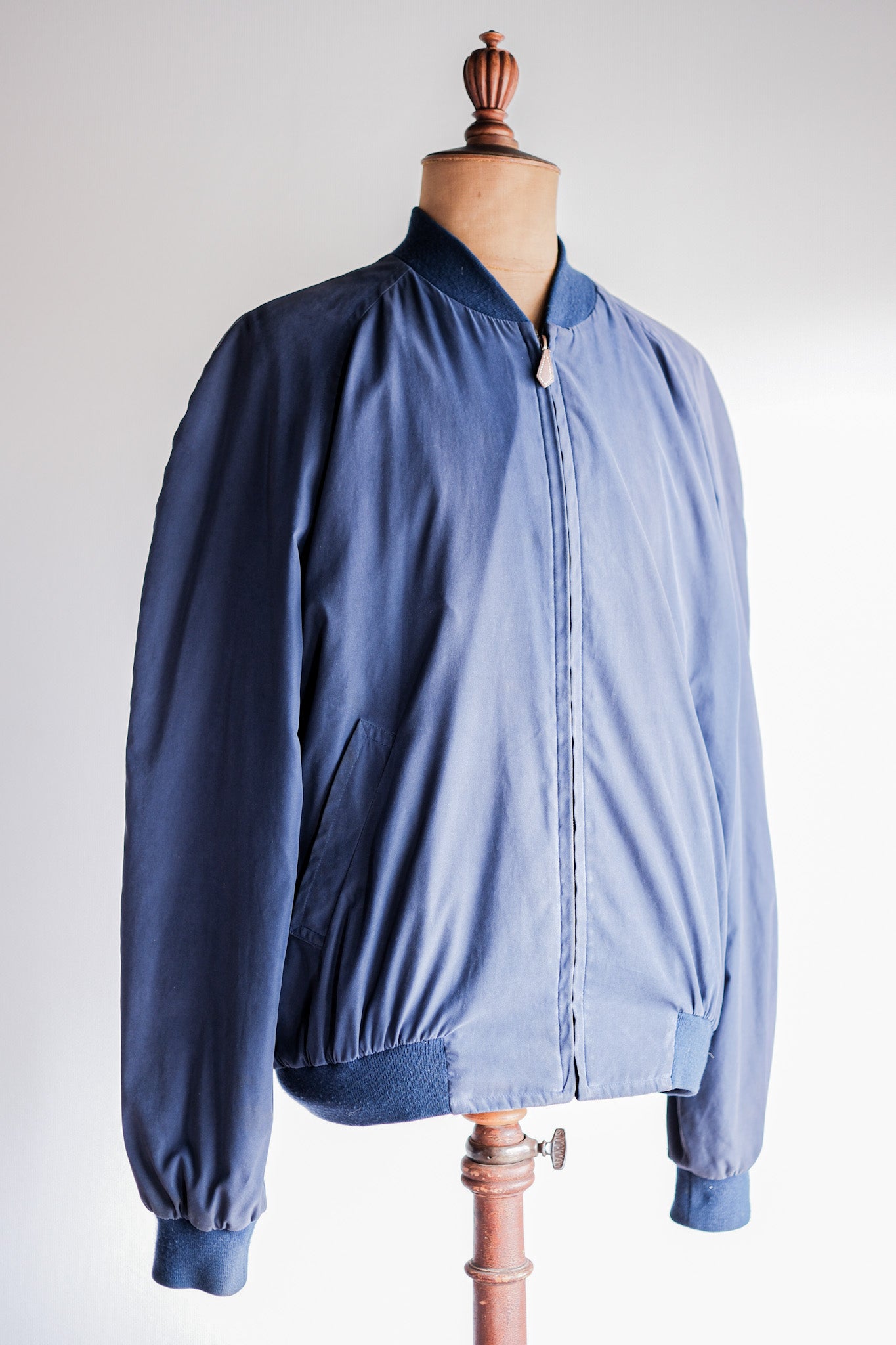 【~80's】Old Hermès Paris Zip Up Blouson Size.54