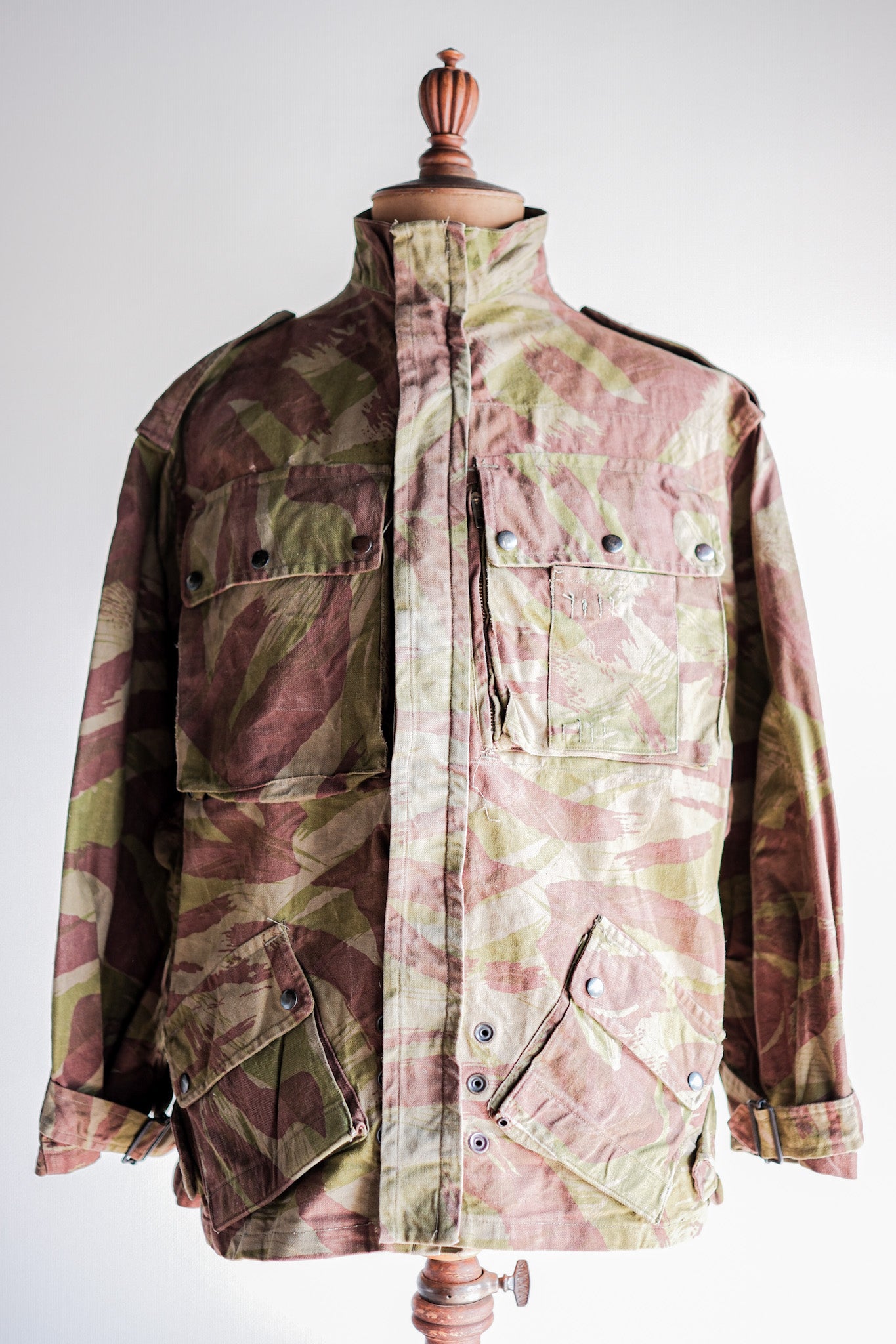 【~50's】French Army TAP47/52 Lizard Camouflage Paratrooper Jacket