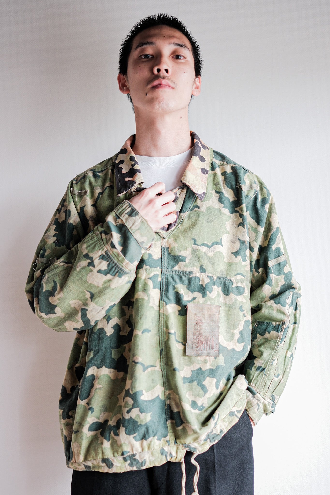 【~50's】Czechoslovakian Army Dubaky Camouflage Reversible Smock