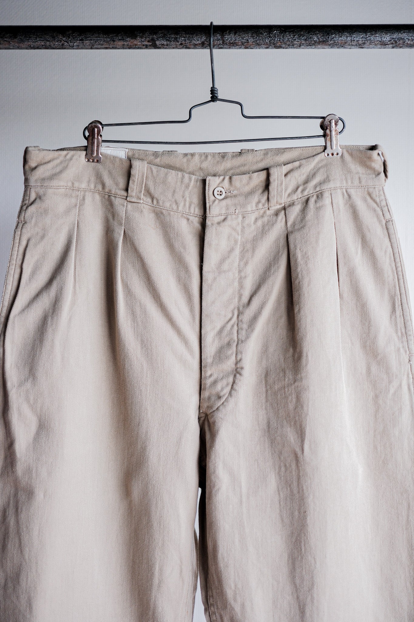 【~60's】French Army M52 Chino Trousers Size.23