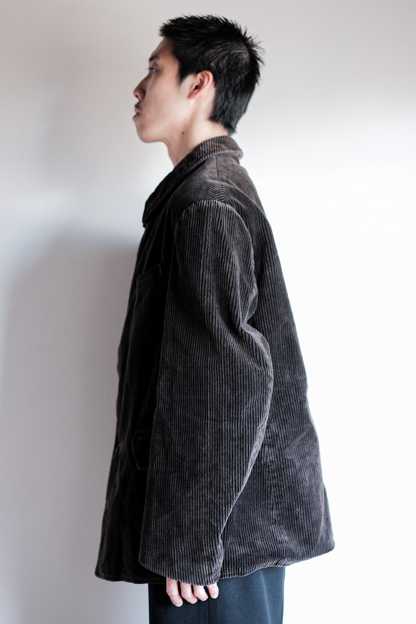 【~50's】French Vintage Dark Brown Corduroy Work Jacket