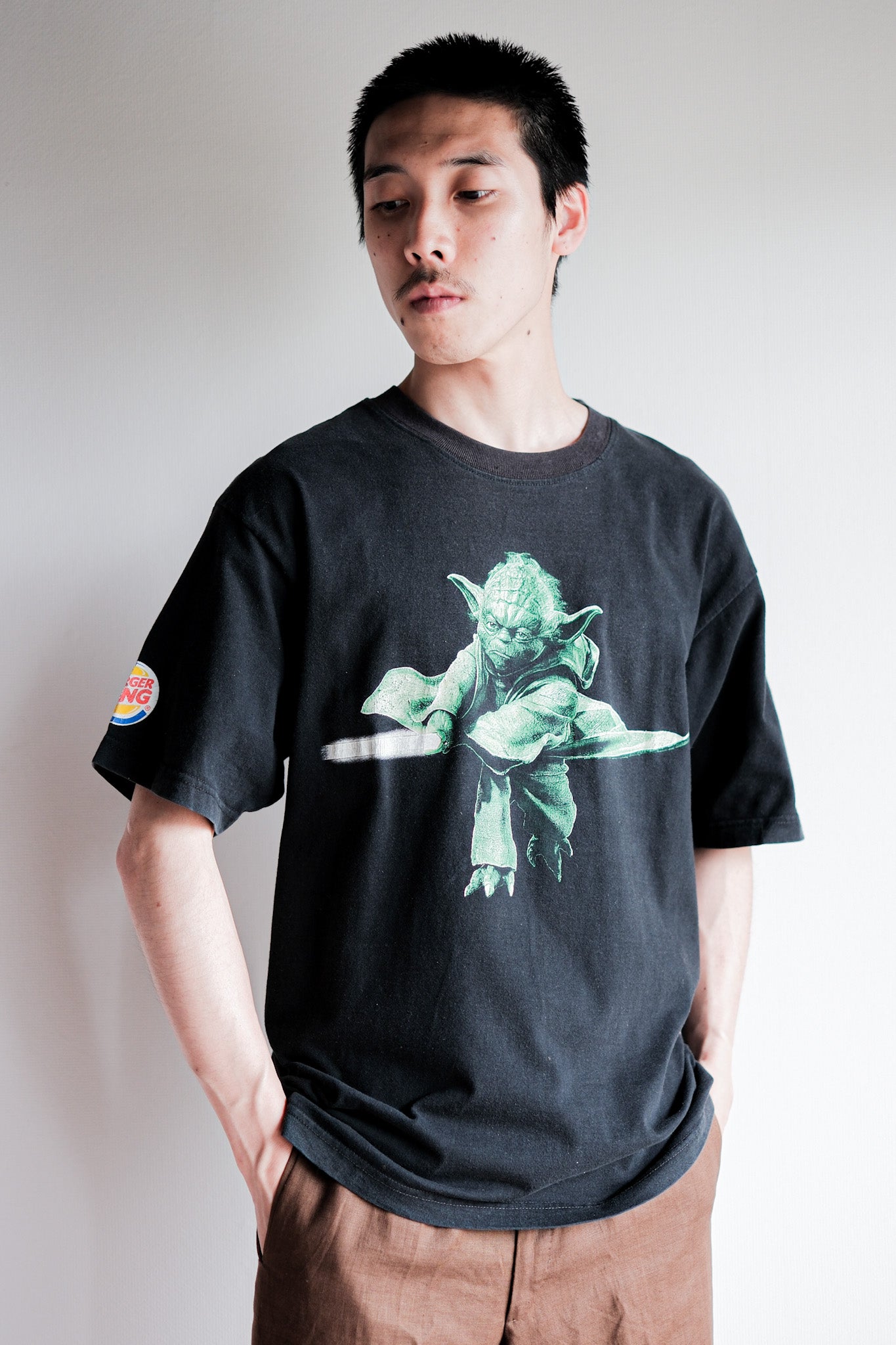 【~00's】Vintage Movie Print T-shirt Size.L "Star Wars Episode III × BURGER KING"
