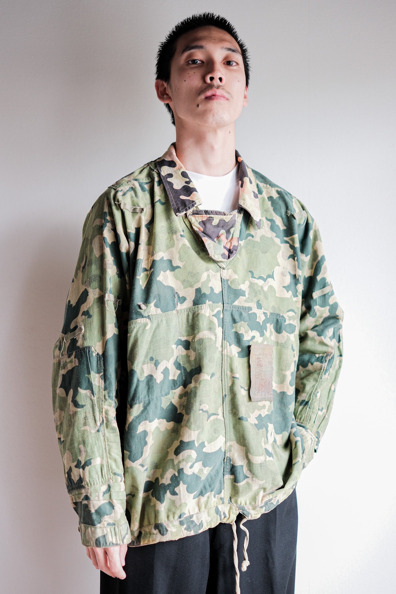 【~50's】Czechoslovakian Army Dubaky Camouflage Reversible Smock