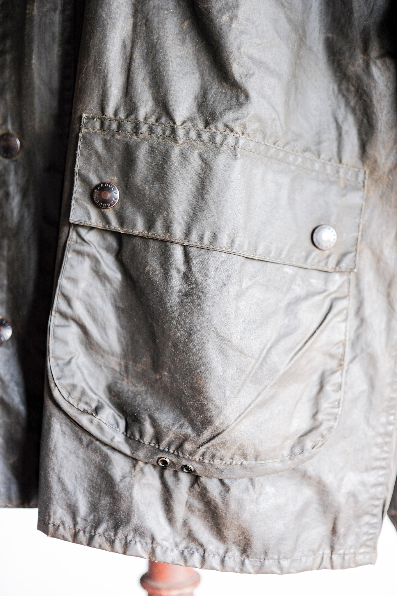【~80's】Vintage Barbour "BEDALE" 2 Crest Size.42
