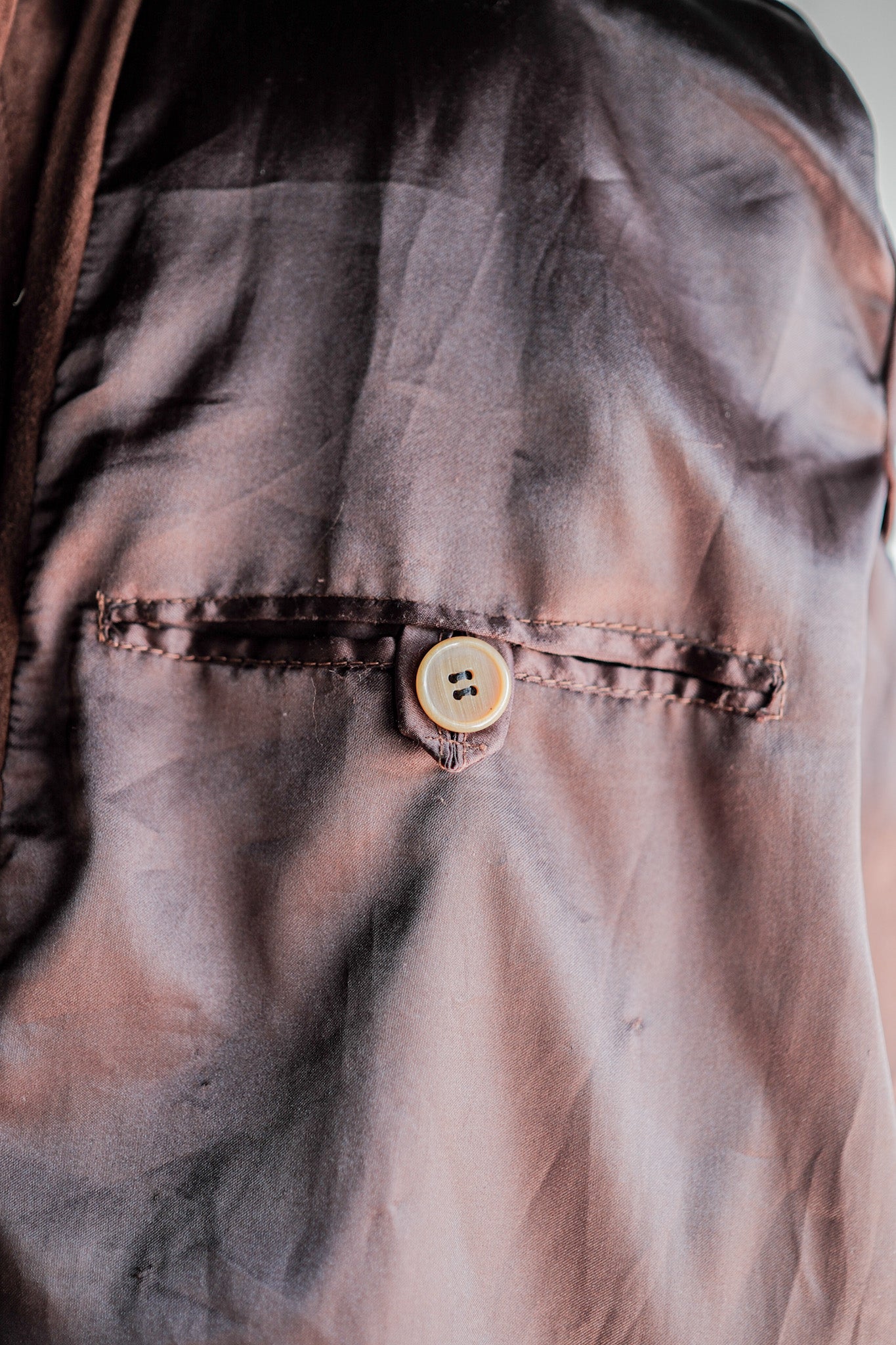 【~80’s】Old LOEWE Brown Suede Leather Jacket