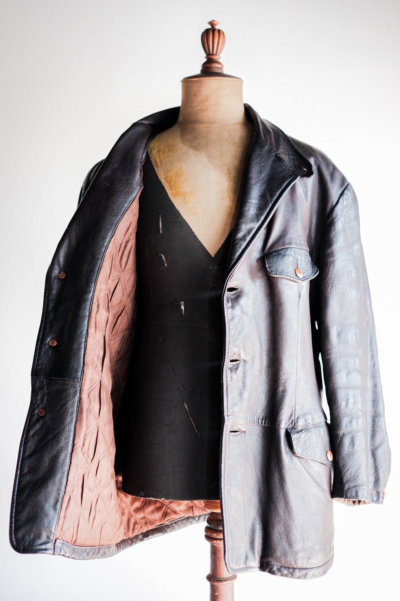 【~80’s】Old C.P.Company Leather Jacket Size.48