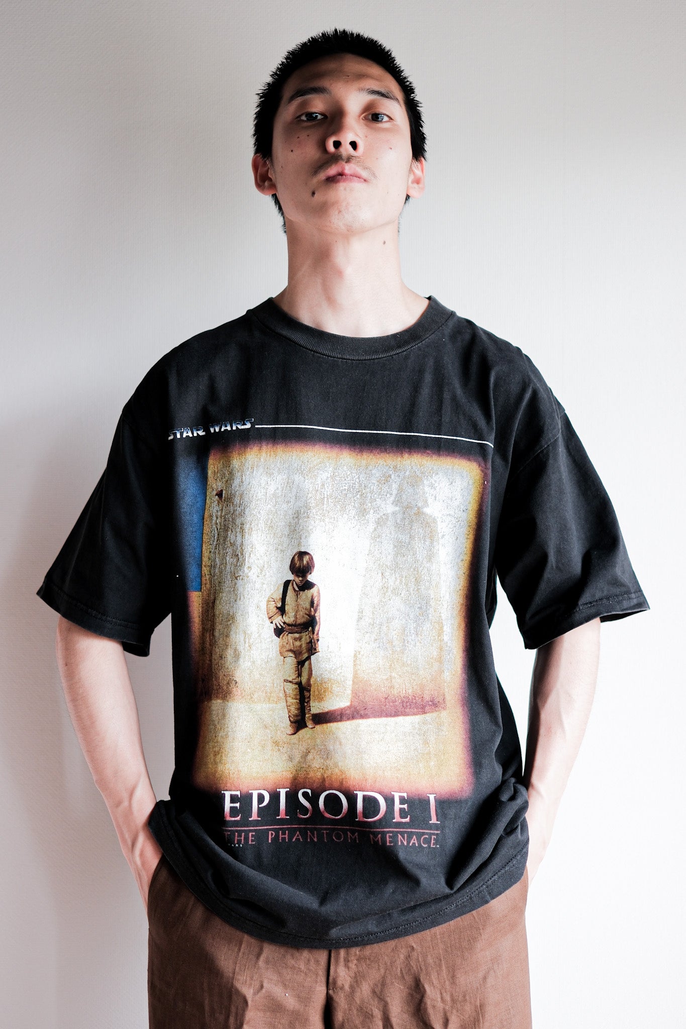 【~90's】Vintage Bootleg Movie Print T-shirt "Star Wars Episode I"