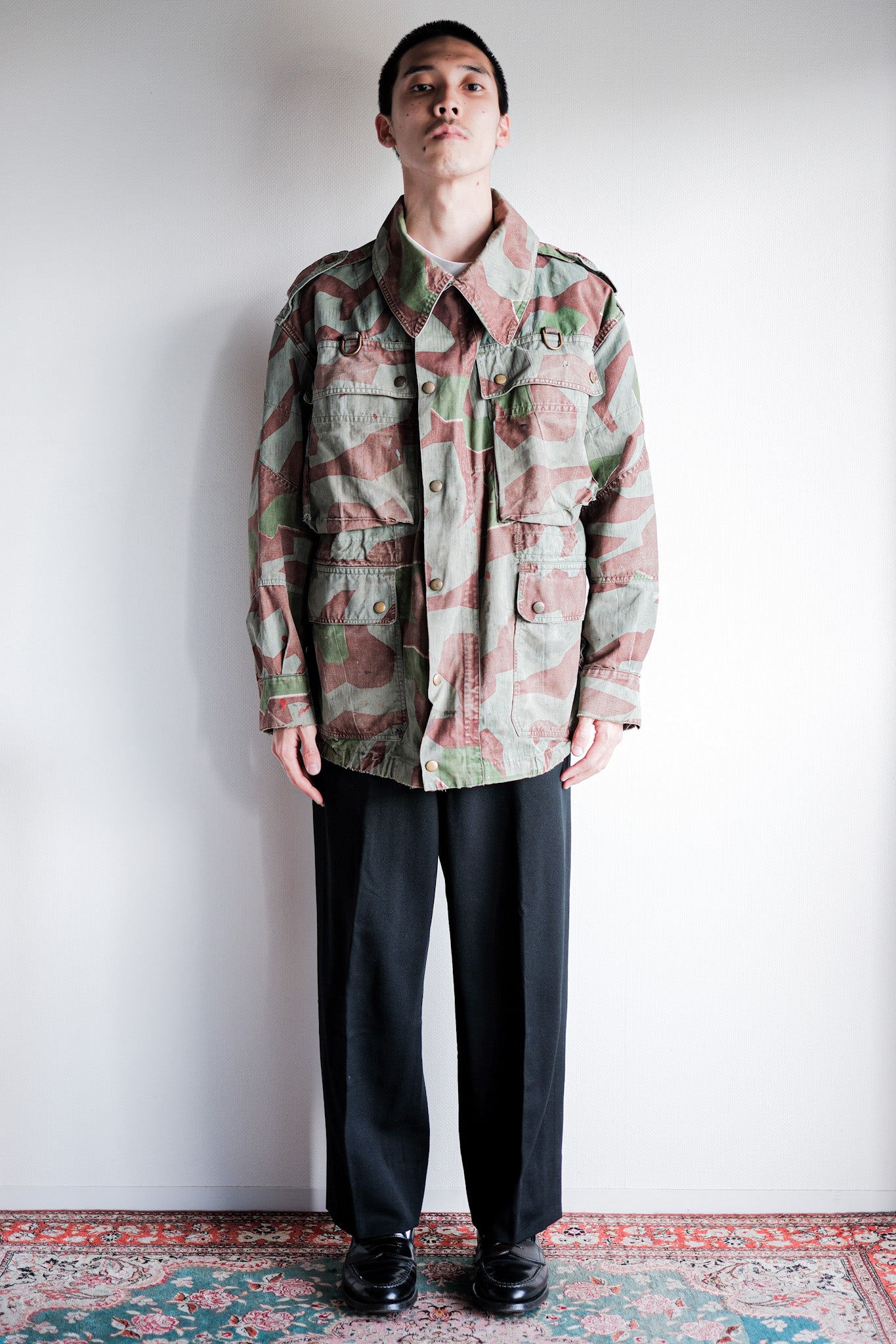 【~50's】German Army Splinter Camouflage Paratrooper Jacket